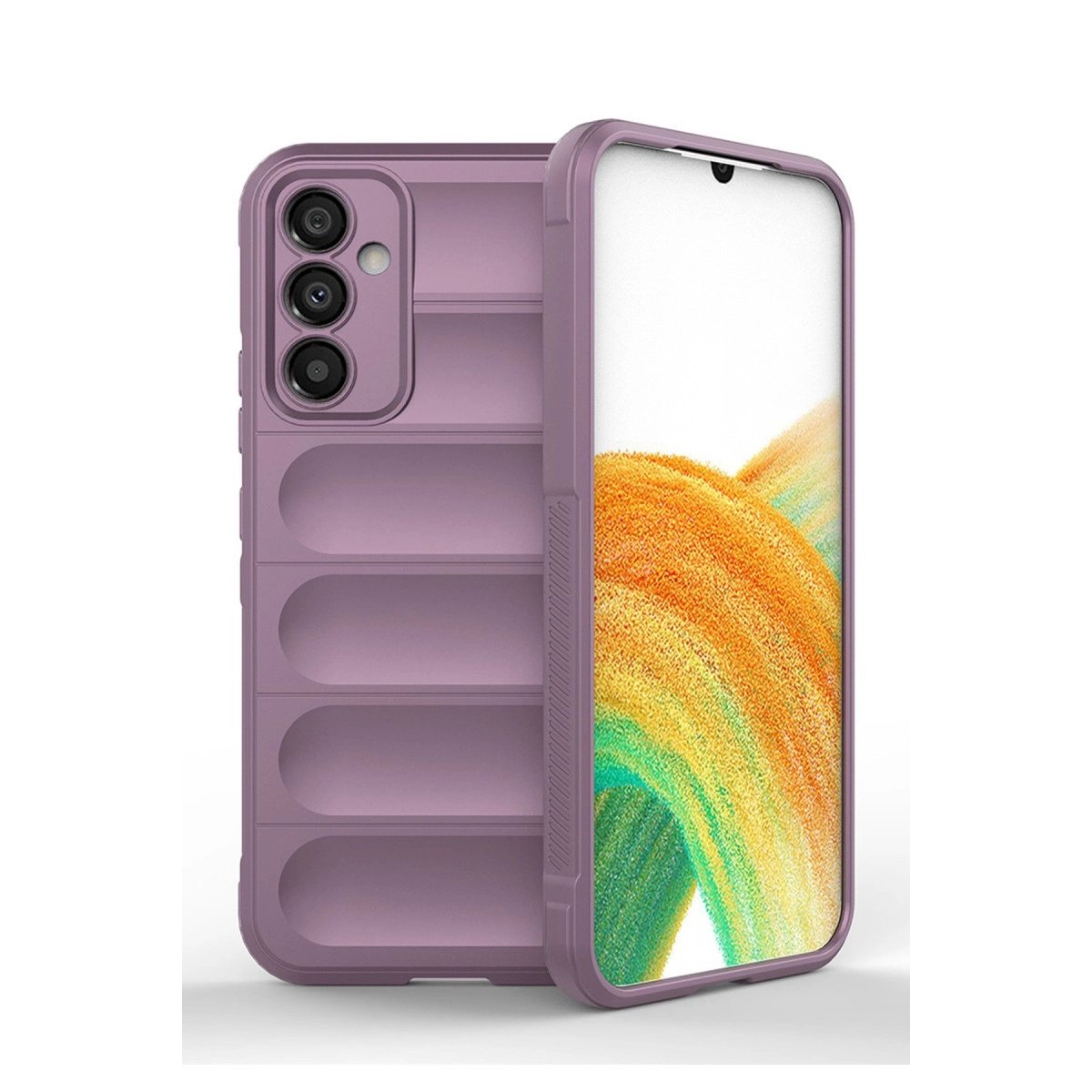 Samsung Galaxy A05s Kılıf Optimum Silikon - Mor Samsung Galaxy A05s Kılıf Optimum Silikon - Mor