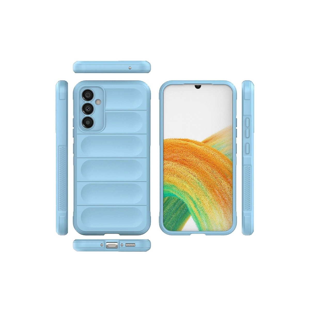 Samsung Galaxy A05s Kılıf Optimum Silikon - Sky Blue Samsung Galaxy A05s Kılıf Optimum Silikon - Sky Blue