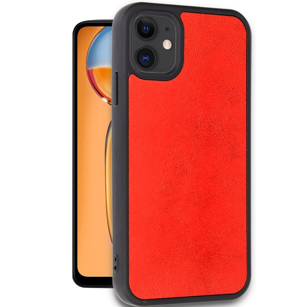 İphone 11 Kılıf Aras Deri Kapak - Kırmızı İphone 11 Kılıf Aras Deri Kapak - Kırmızı