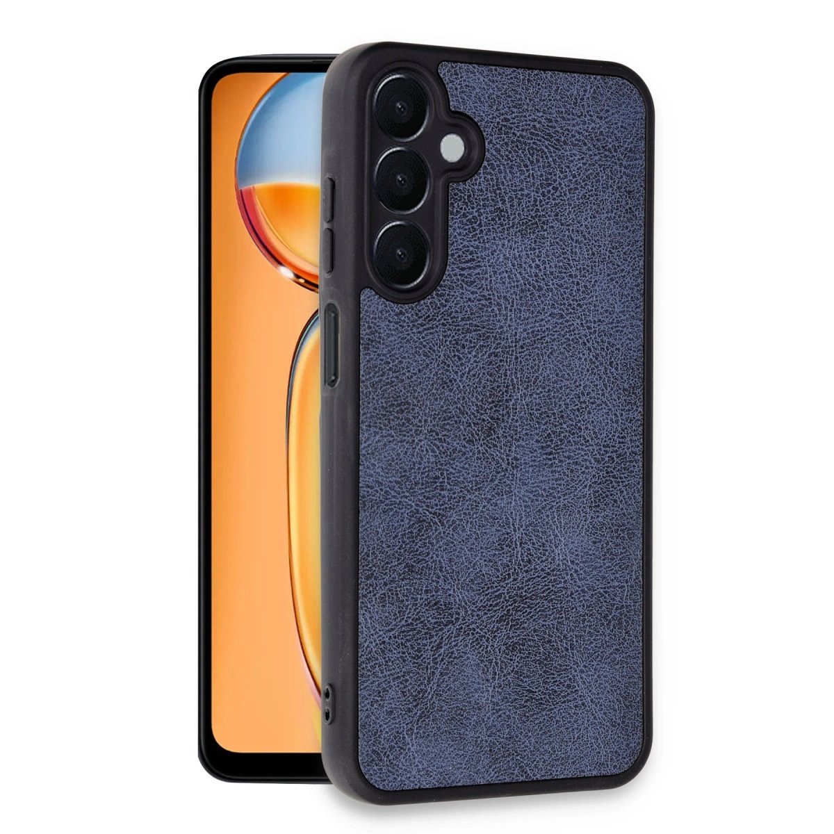 Samsung Galaxy A35 5g Kılıf Aras Deri Kapak - Lacivert Samsung Galaxy A35 5g Kılıf Aras Deri Kapak - Lacivert