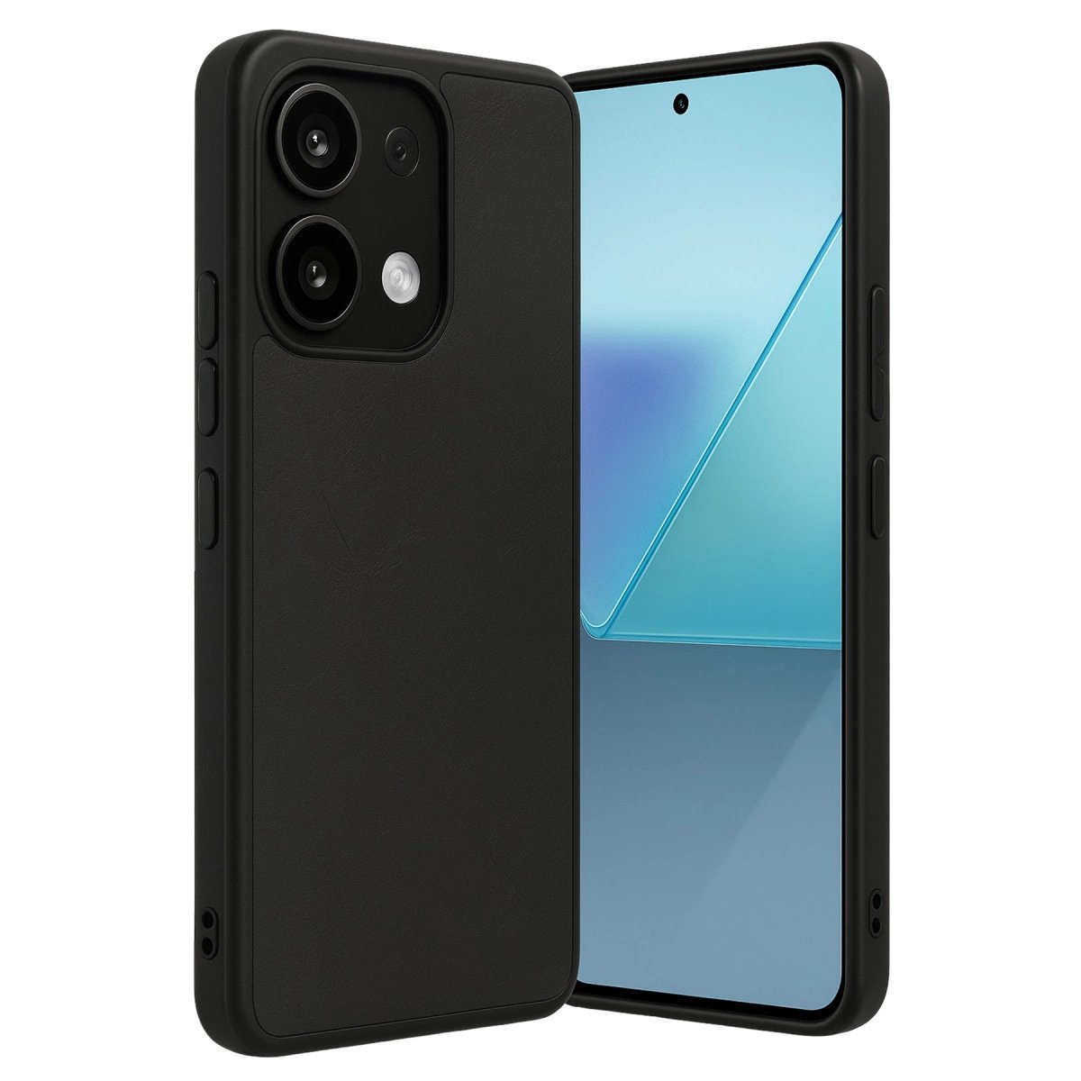 Xiaomi Redmi Note 13 Pro 4g Kılıf Aras Deri Kapak - Siyah Xiaomi Redmi Note 13 Pro 4g Kılıf Aras Deri Kapak - Siyah
