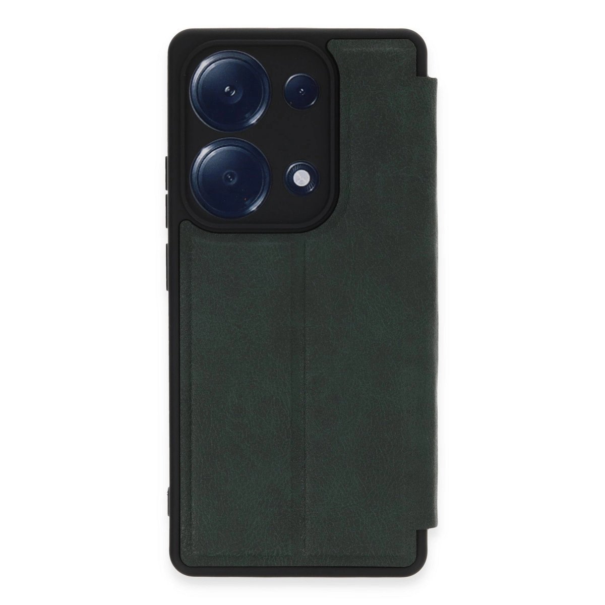 Xiaomi Redmi Note 13 Pro 4g Kılıf Flip Cover - Koyu Yeşil Xiaomi Redmi Note 13 Pro 4g Kılıf Flip Cover - Koyu Yeşil