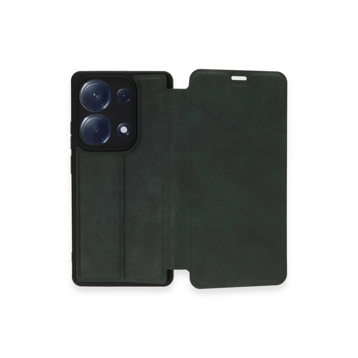 Xiaomi Redmi Note 13 Pro 4g Kılıf Flip Cover - Koyu Yeşil Xiaomi Redmi Note 13 Pro 4g Kılıf Flip Cover - Koyu Yeşil
