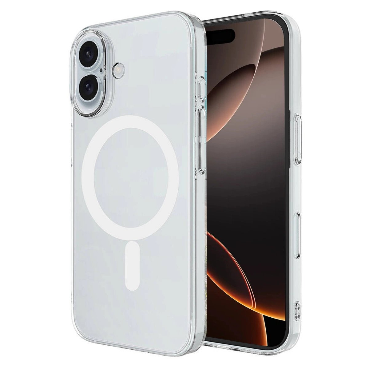 İphone 16 Plus Kılıf Magneticsafe Şeffaf Silikon - Şeffaf İphone 16 Plus Kılıf Magneticsafe Şeffaf Silikon - Şeffaf