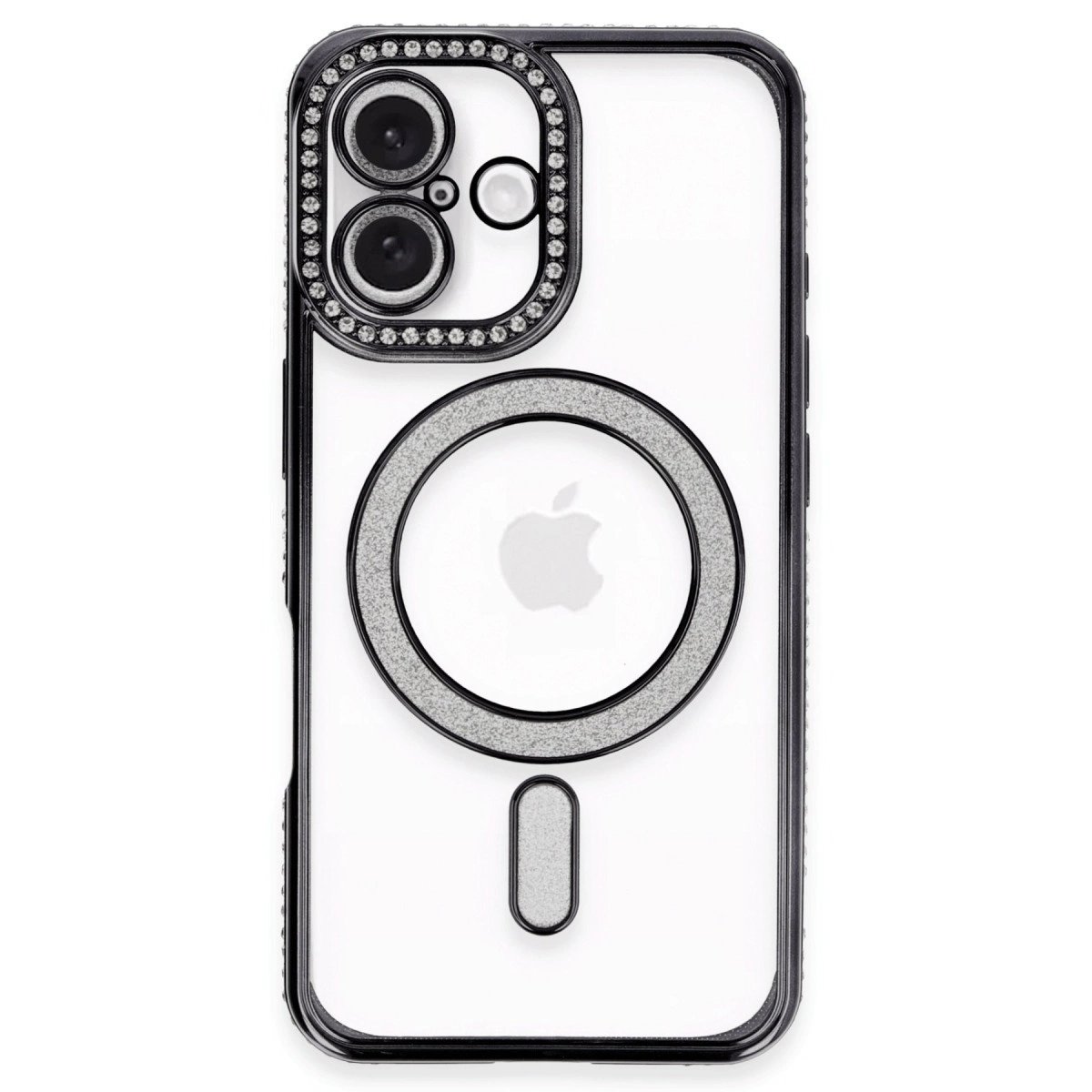 İphone 16 Kılıf Joke Simli Magneticsafe Kılıf - Siyah İphone 16 Kılıf Joke Simli Magneticsafe Kılıf - Siyah