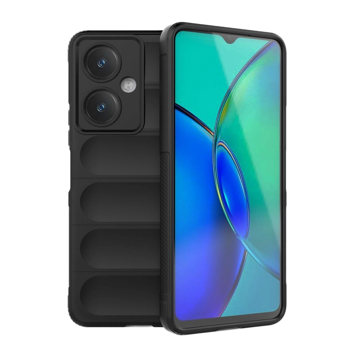 Vivo Y27 Kılıf Optimum Silikon - Siyah