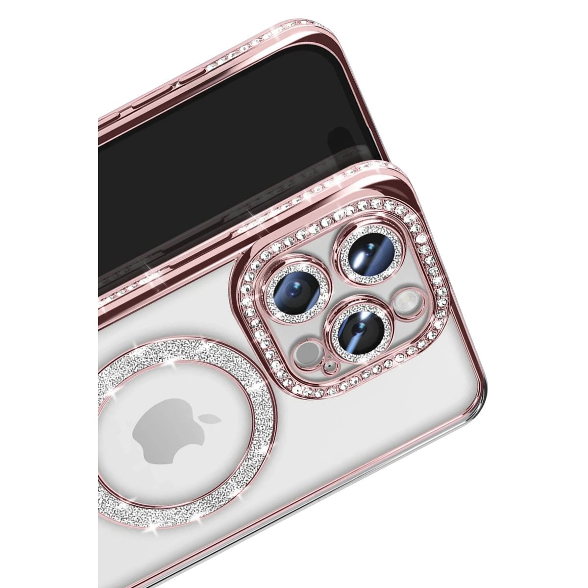 İphone 16 Pro Max Kılıf Joke Simli Magneticsafe Kılıf - Pembe İphone 16 Pro Max Kılıf Joke Simli Magneticsafe Kılıf - Pembe