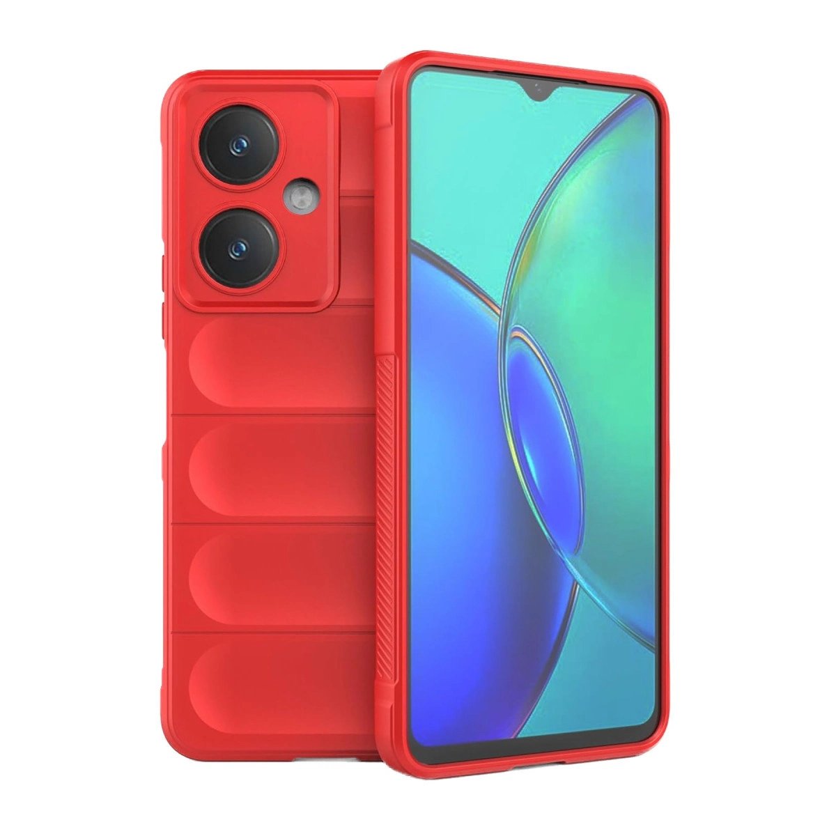Vivo Y27 Kılıf Optimum Silikon - Kırmızı Vivo Y27 Kılıf Optimum Silikon - Kırmızı