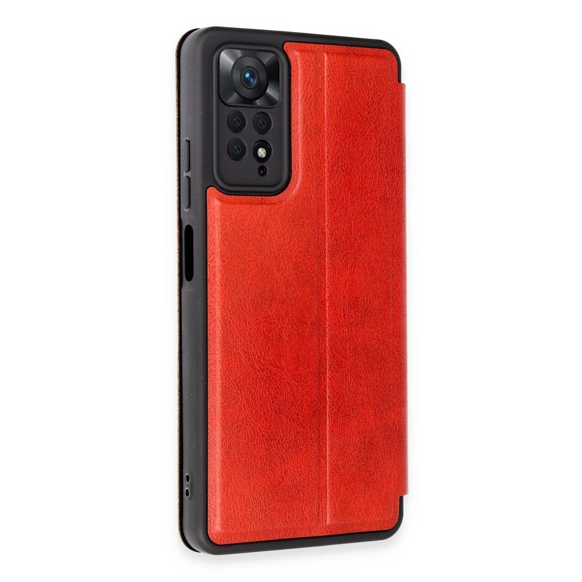 Xiaomi Redmi Note 12 Pro 4g Kılıf Flip Cover - Kırmızı Xiaomi Redmi Note 12 Pro 4g Kılıf Flip Cover - Kırmızı