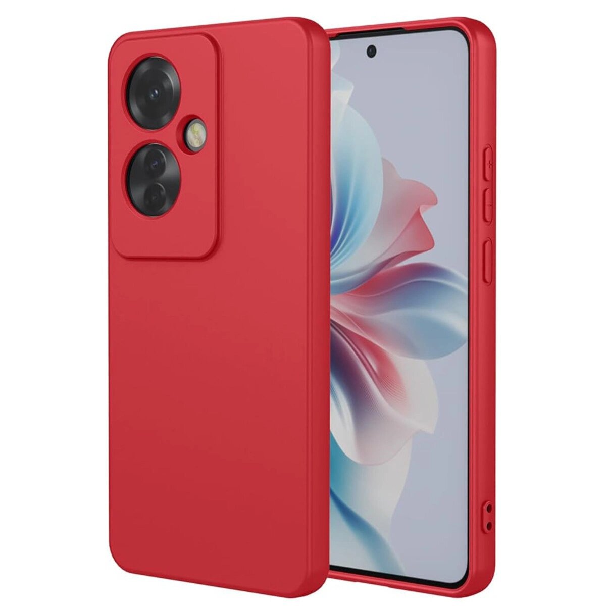 Oppo Reno 11f Kılıf First Silikon - Kırmızı Oppo Reno 11f Kılıf First Silikon - Kırmızı