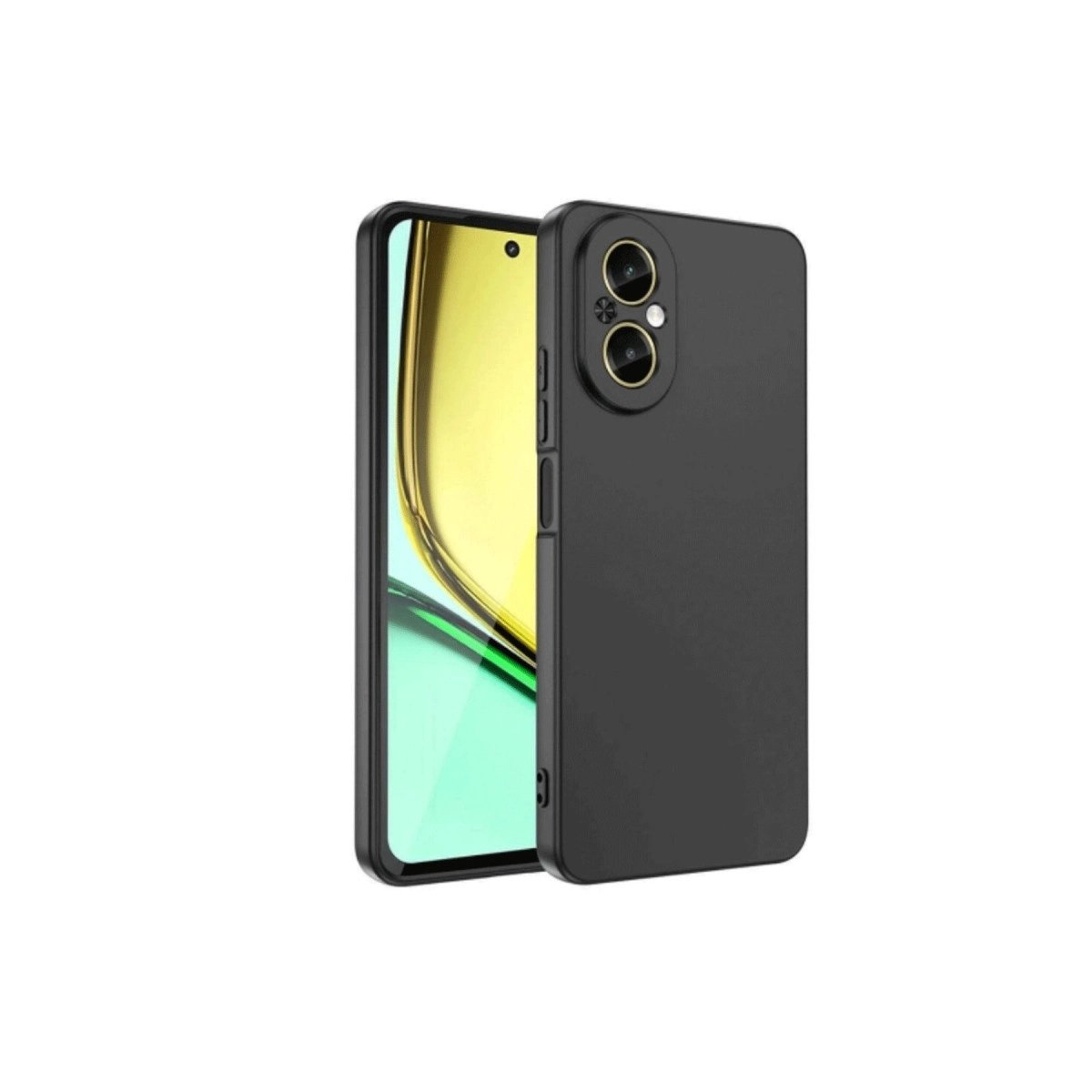 Realme 12 Lite Kılıf First Silikon - Siyah Realme 12 Lite Kılıf First Silikon - Siyah
