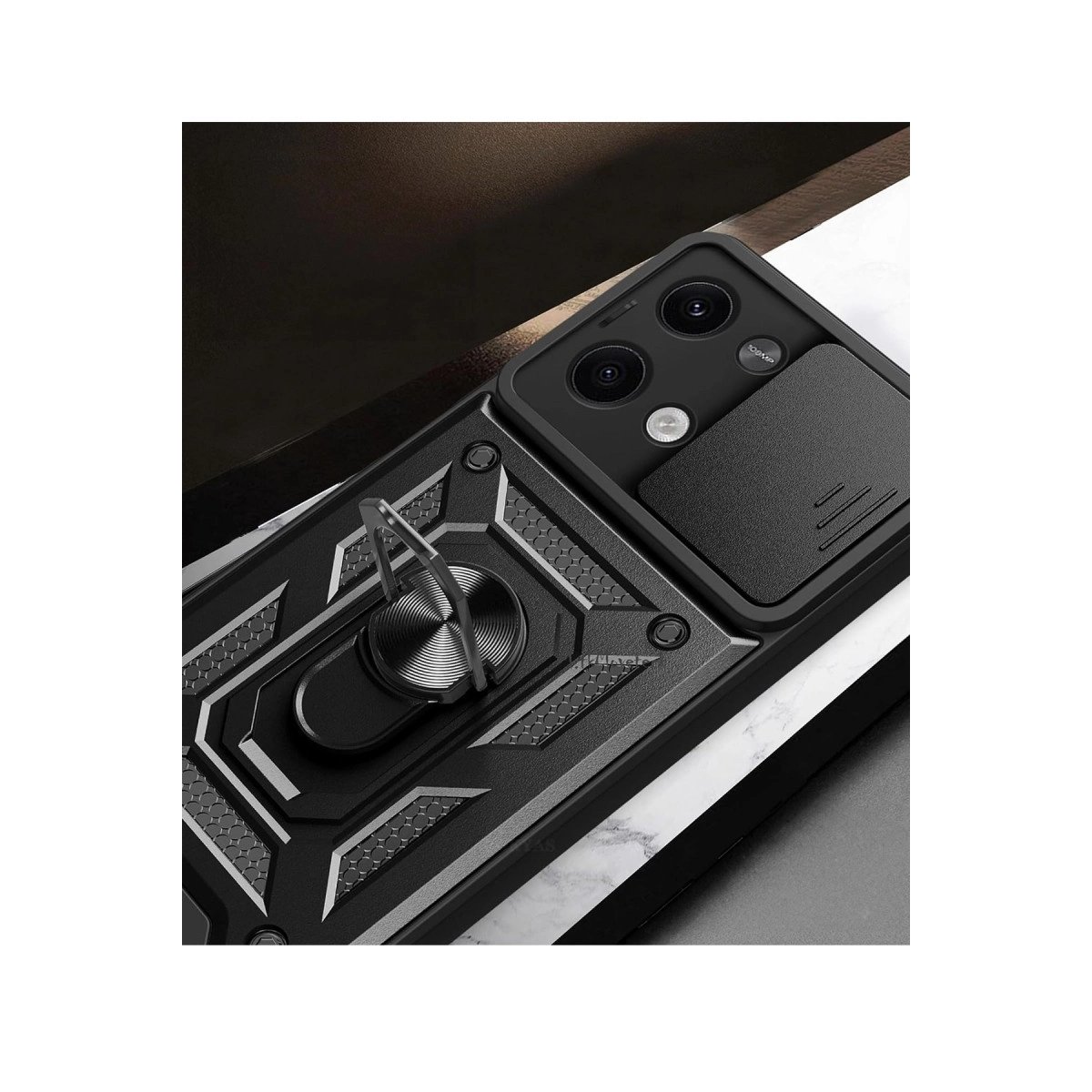 Xiaomi Poco X6 Kılıf Pars Lens Yüzüklü Silikon - Yeşil Xiaomi Poco X6 Kılıf Pars Lens Yüzüklü Silikon - Yeşil