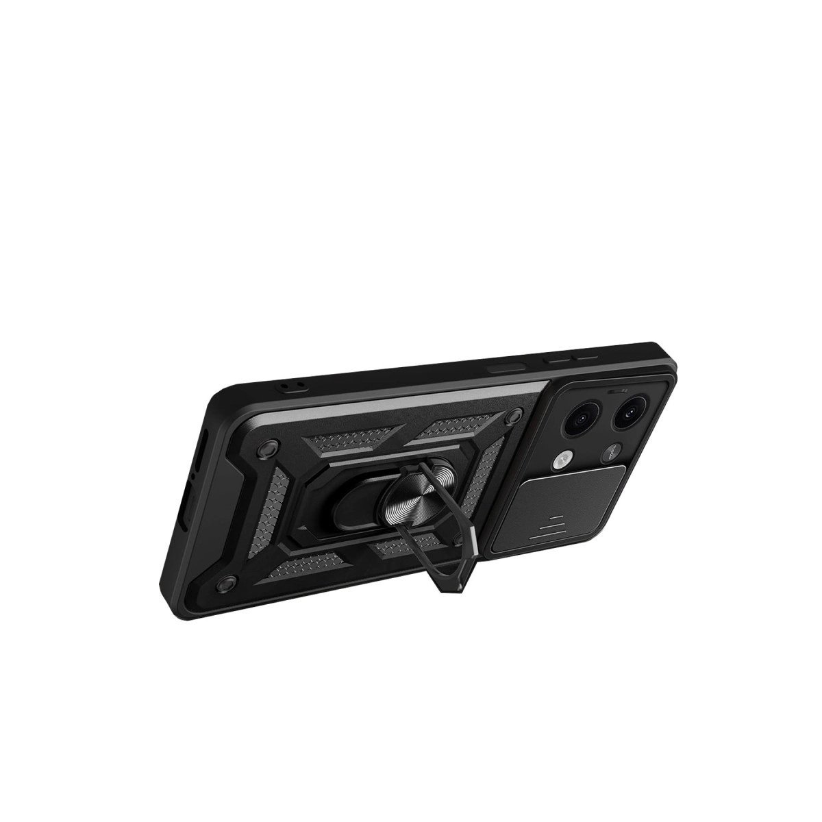 Xiaomi Poco X6 Kılıf Pars Lens Yüzüklü Silikon - Yeşil Xiaomi Poco X6 Kılıf Pars Lens Yüzüklü Silikon - Yeşil