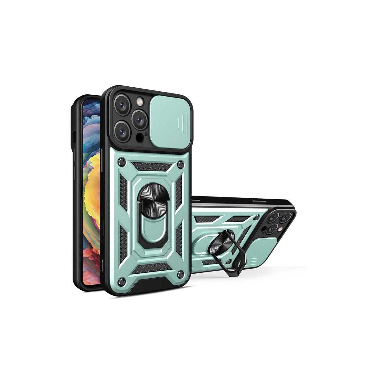 İphone 16 Pro Max Kılıf Pars Lens Yüzüklü Silikon - Yeşil İphone 16 Pro Max Kılıf Pars Lens Yüzüklü Silikon - Yeşil