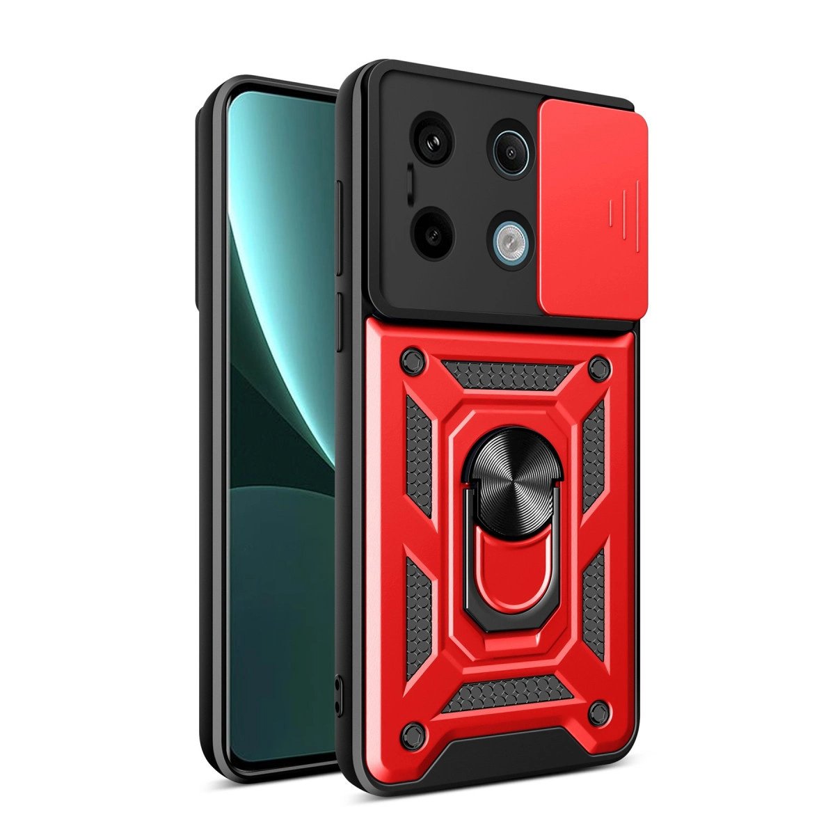 Xiaomi Poco X6 Pro Kılıf Pars Lens Yüzüklü Silikon - Kırmızı Xiaomi Poco X6 Pro Kılıf Pars Lens Yüzüklü Silikon - Kırmızı