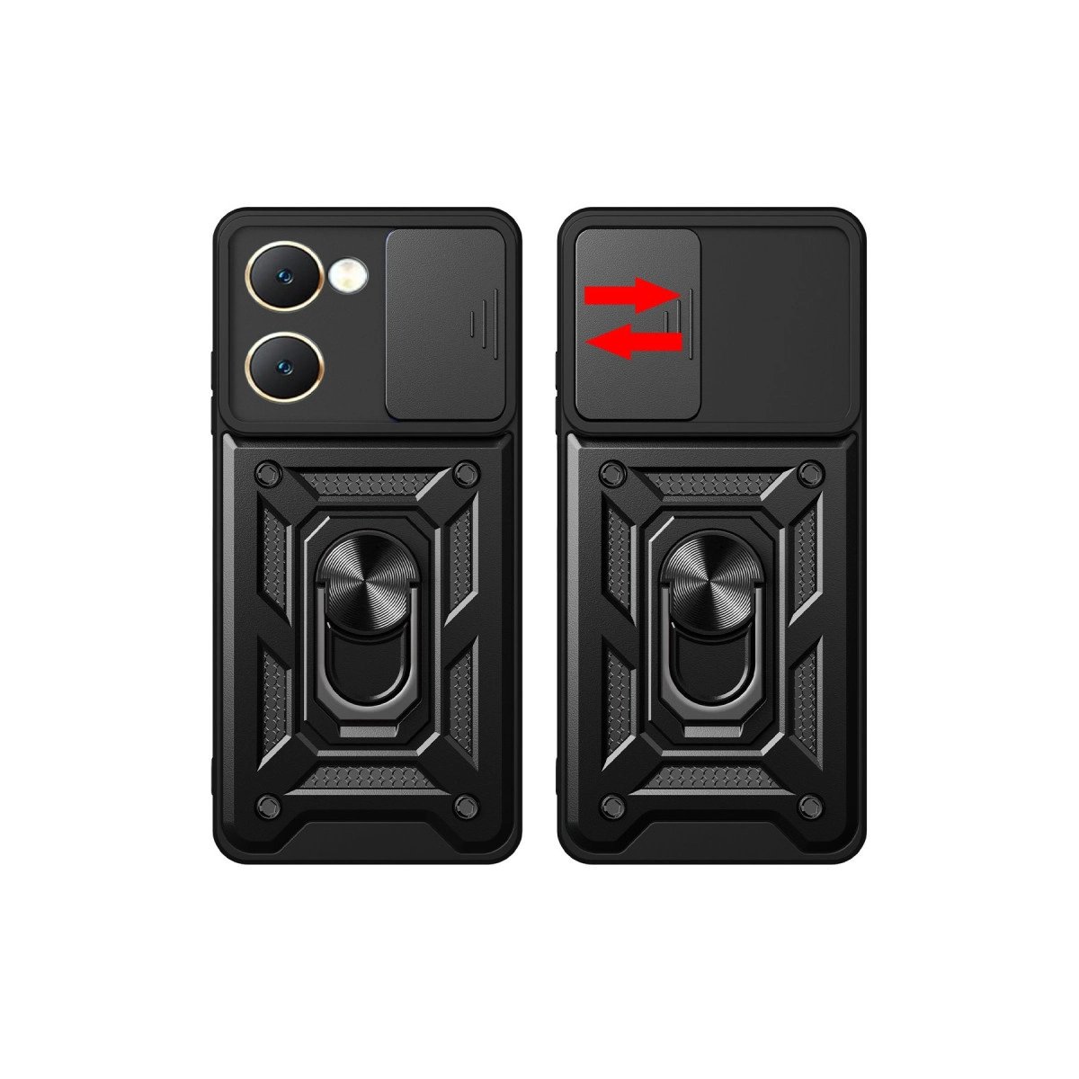 Vivo Y18 Kılıf Pars Lens Yüzüklü Silikon - Siyah Vivo Y18 Kılıf Pars Lens Yüzüklü Silikon - Siyah