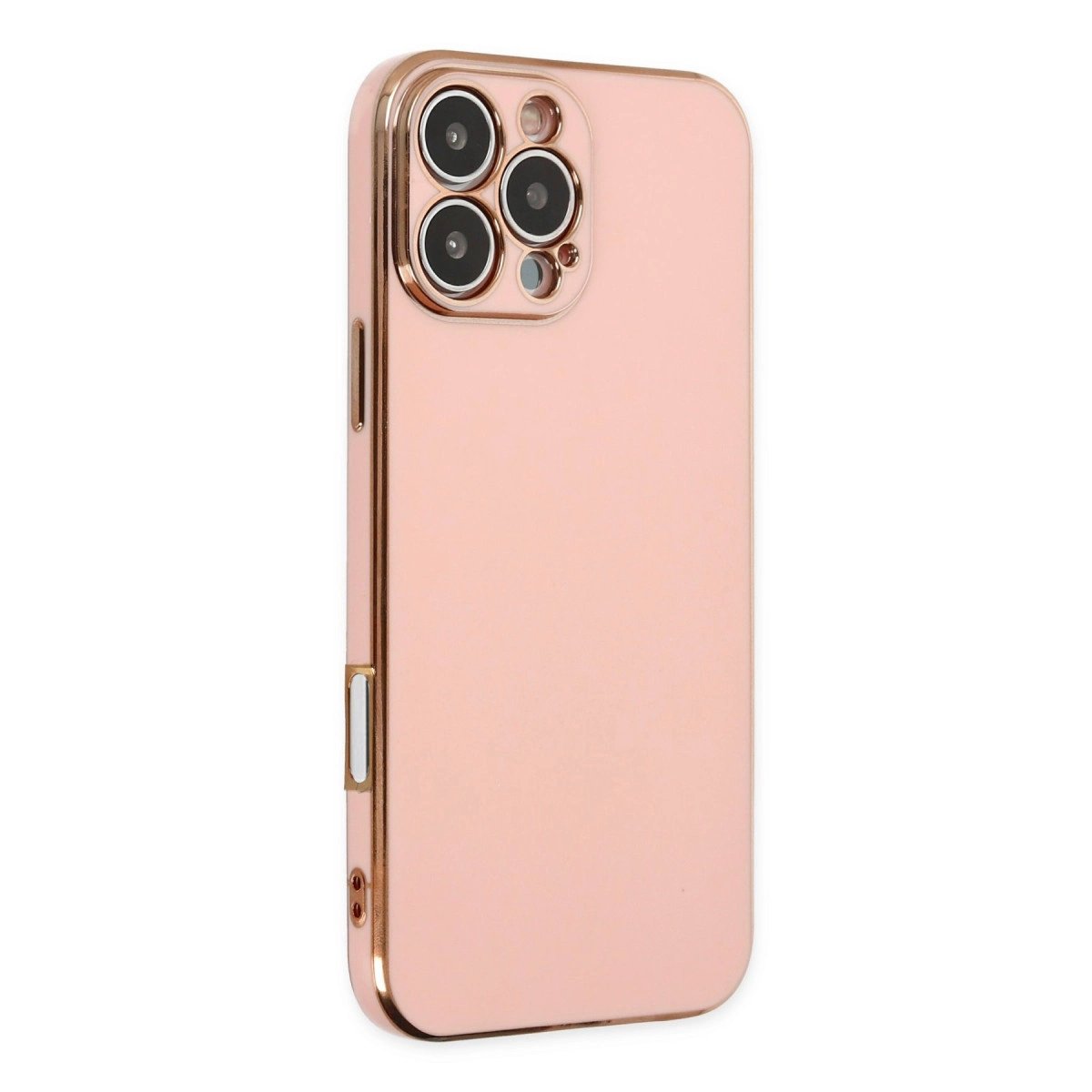 İphone 16 Pro Kılıf Volet Silikon - Pembe İphone 16 Pro Kılıf Volet Silikon - Pembe