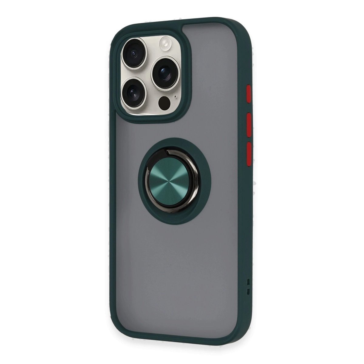 İphone 16 Pro Max Kılıf Montreal Yüzüklü Silikon Kapak - Yeşil İphone 16 Pro Max Kılıf Montreal Yüzüklü Silikon Kapak - Yeşil