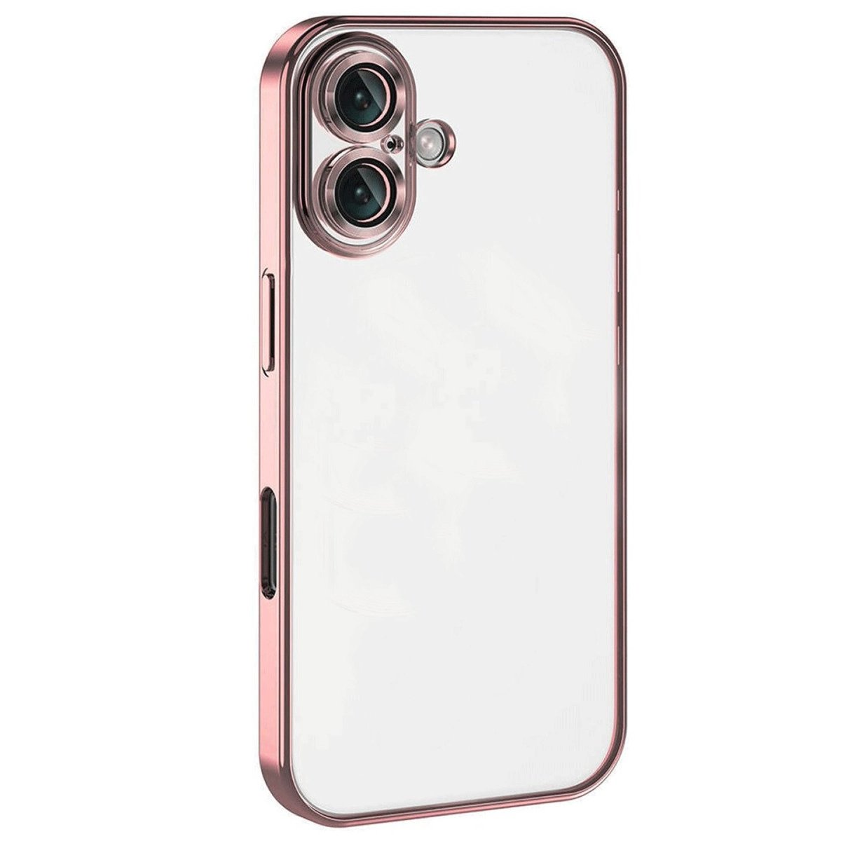 İphone 16 Kılıf Razer Lensli Silikon - Pembe