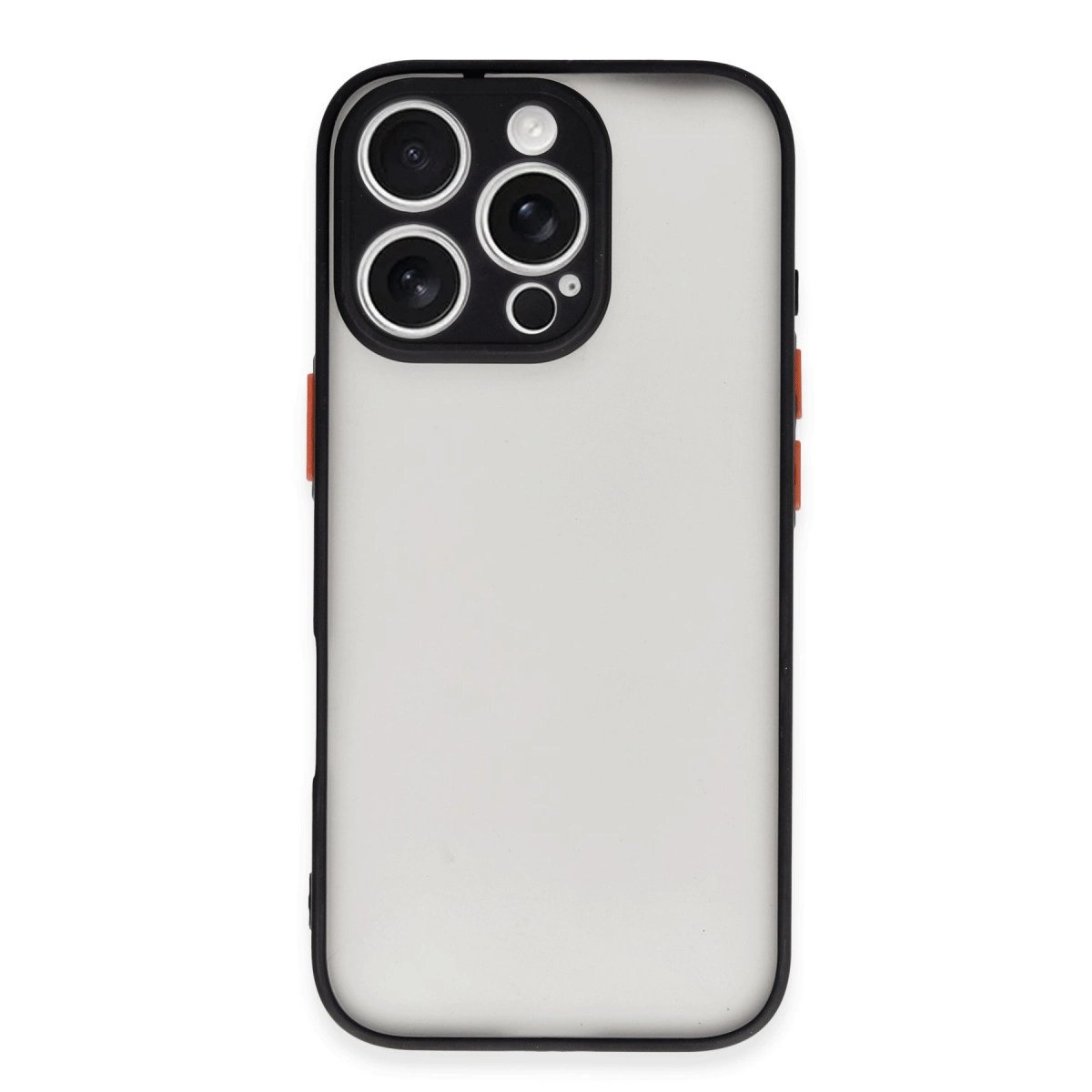İphone 16 Pro Kılıf Montreal Silikon Kapak - Siyah