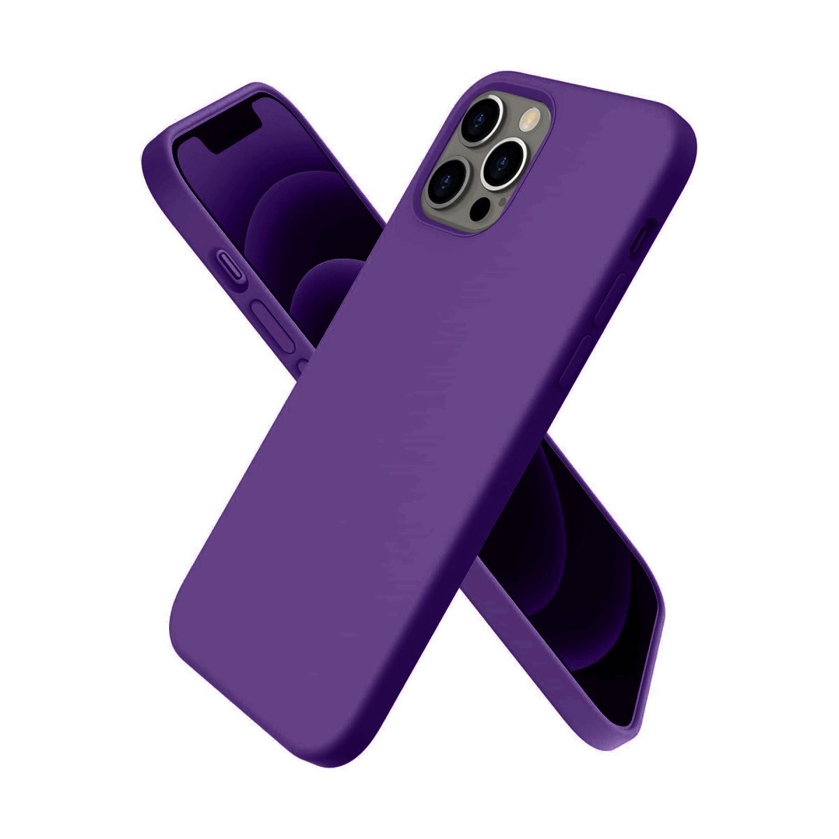 İphone 12 Pro Kılıf First Silikon - Mürdüm İphone 12 Pro Kılıf First Silikon - Mürdüm