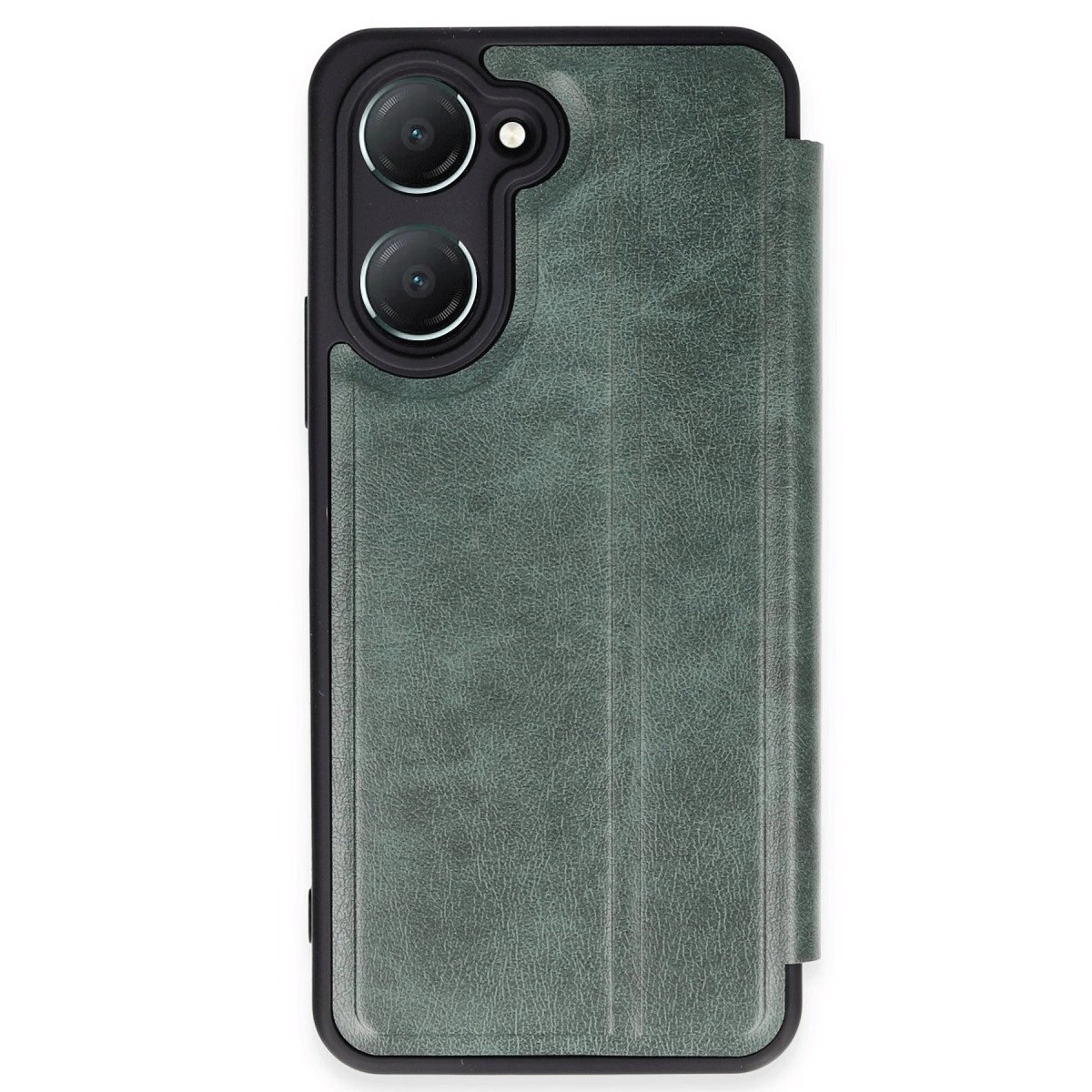 Vivo Y18 Kılıf Flip Cover - Koyu Yeşil Vivo Y18 Kılıf Flip Cover - Koyu Yeşil