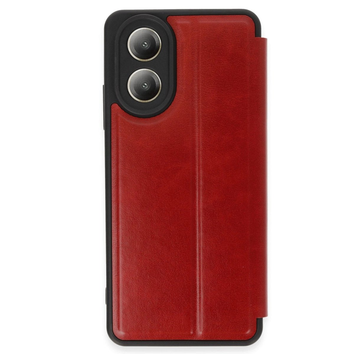 Oppo A38 Kılıf Flip Cover - Kırmızı Oppo A38 Kılıf Flip Cover - Kırmızı