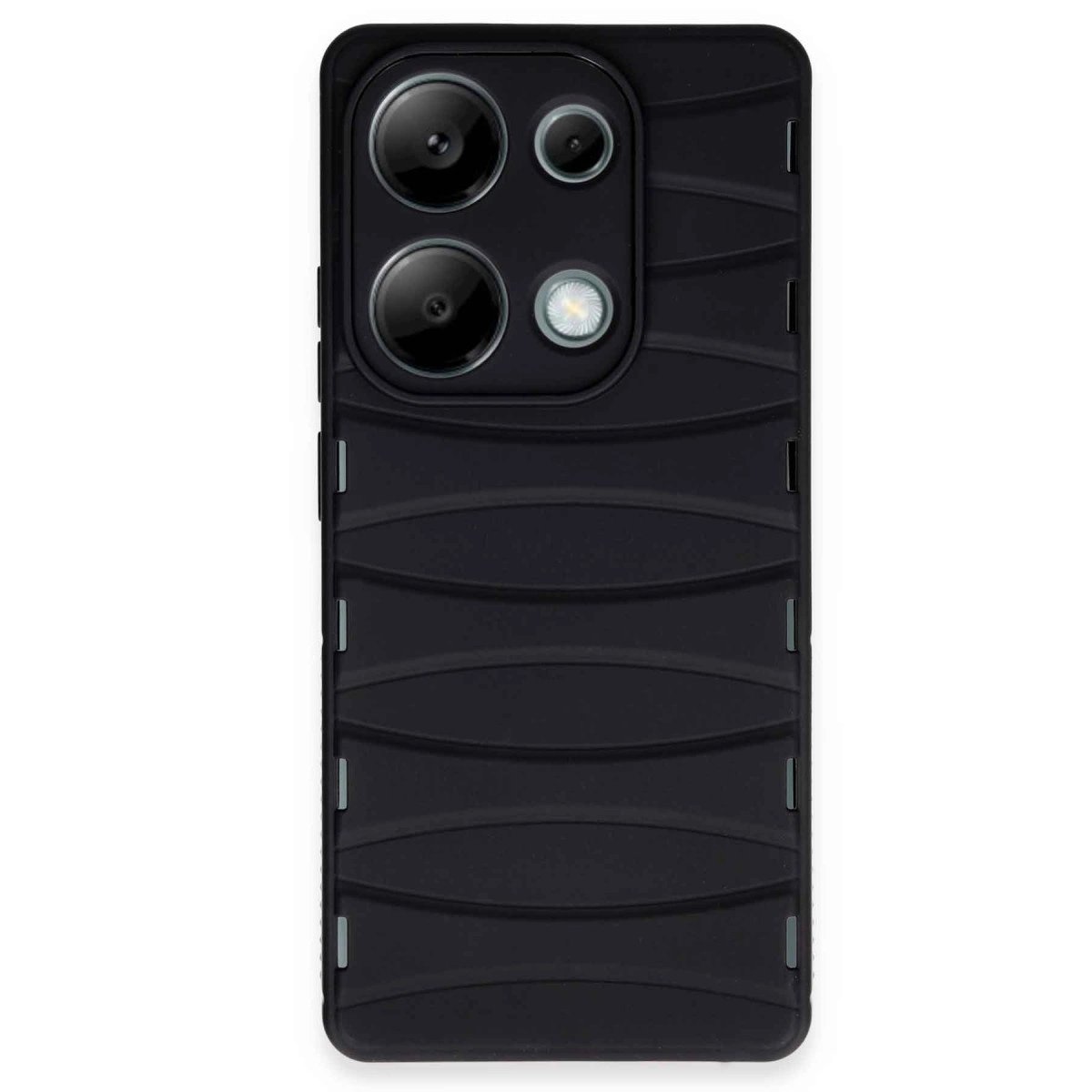 Xiaomi Redmi Note 13 Pro 4g Kılıf Bibercas Silikon Kapak - Siyah