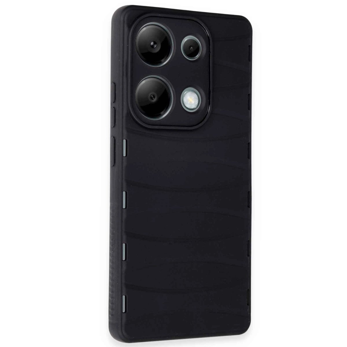 Xiaomi Redmi Note 13 Pro 4g Kılıf Bibercas Silikon Kapak - Siyah