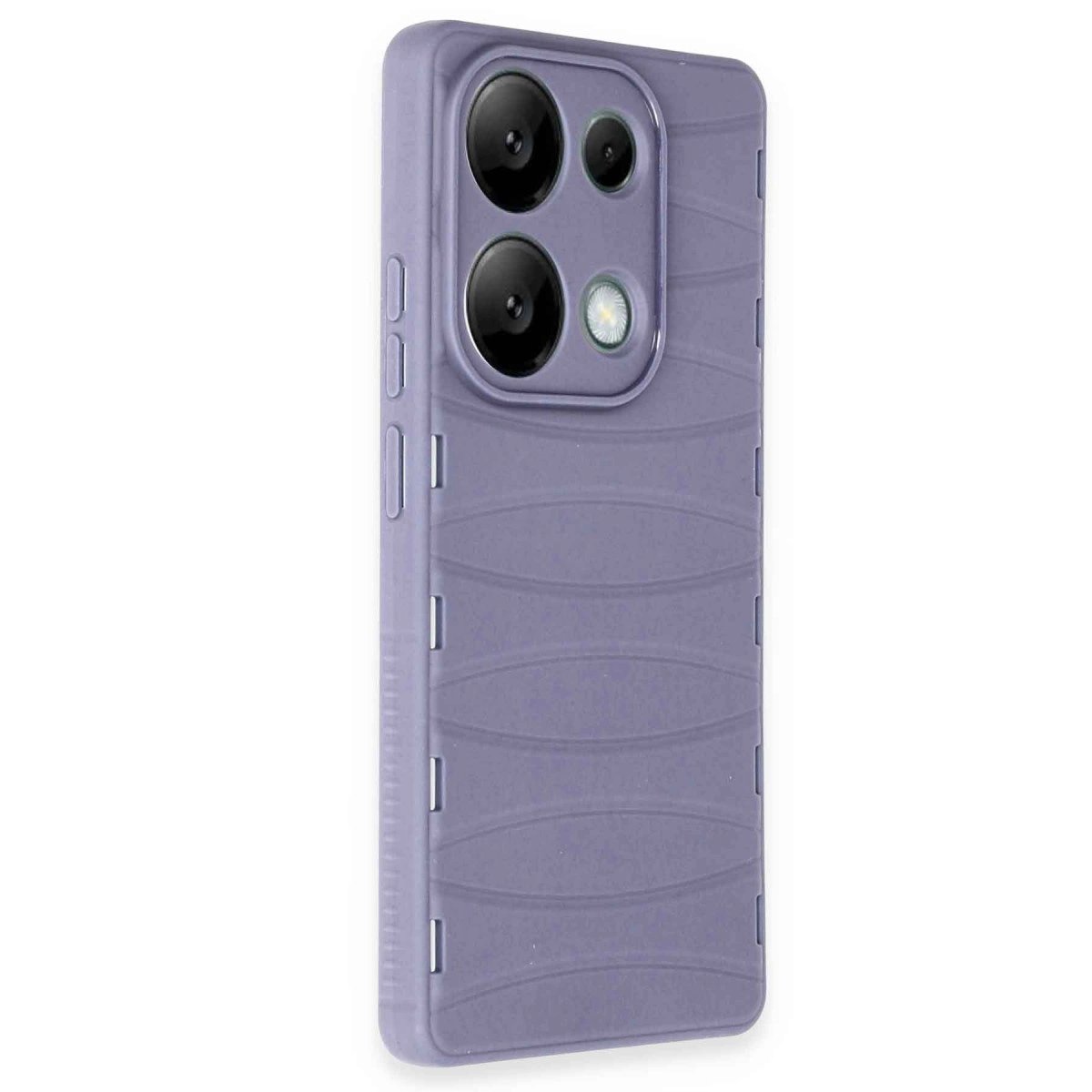 Xiaomi Redmi Note 13 Pro 4g Kılıf Bibercas Silikon Kapak - Lila