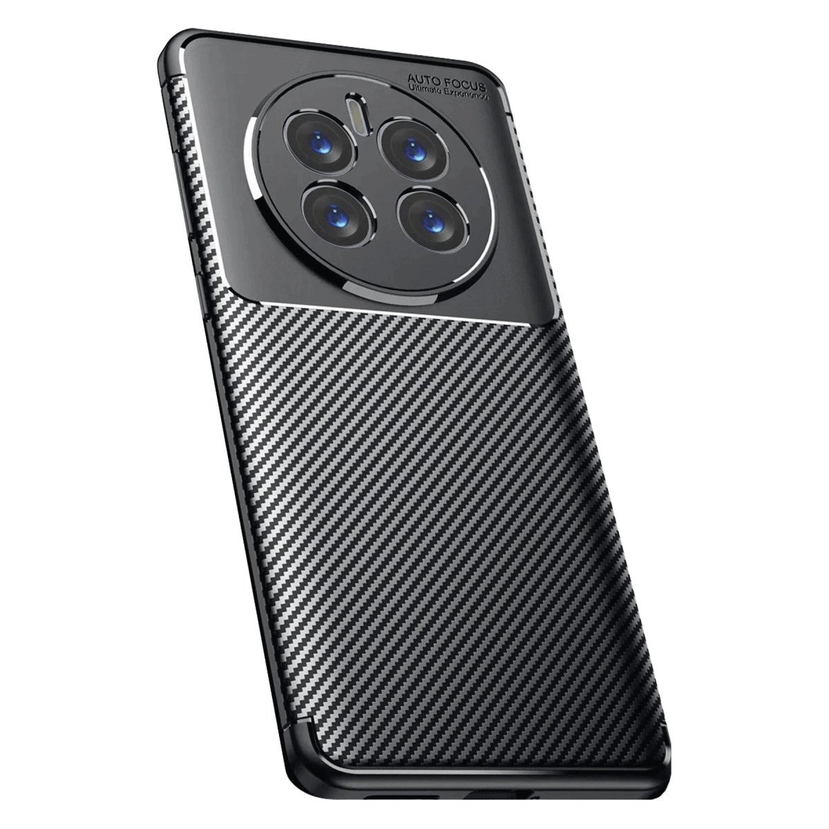 Realme 12 Pro Plus Kılıf Auto Focus Karbon Kapak - Siyah Realme 12 Pro Plus Kılıf Auto Focus Karbon Kapak - Siyah