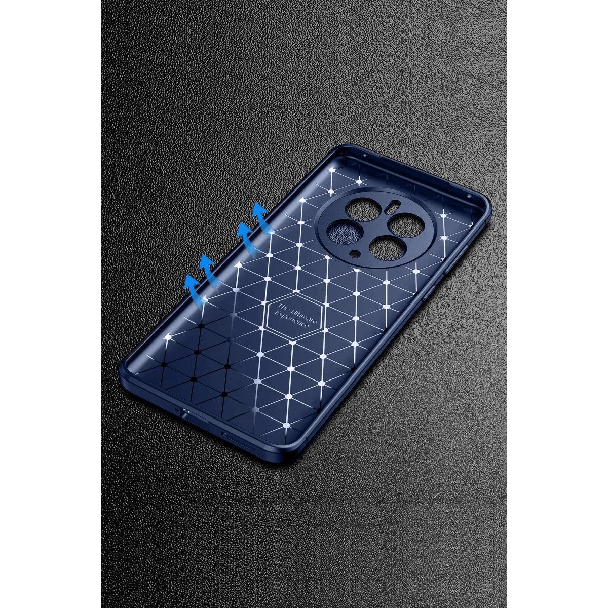 Realme 12 Pro Plus Kılıf Auto Focus Karbon Kapak - Lacivert Realme 12 Pro Plus Kılıf Auto Focus Karbon Kapak - Lacivert