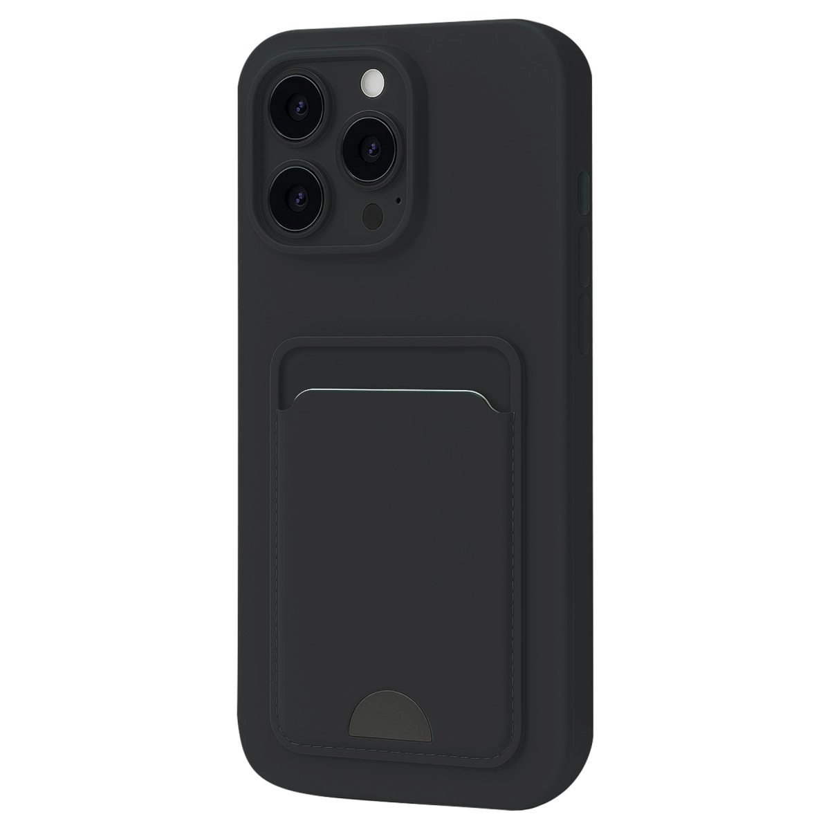 İphone 16 Plus Kılıf Kelvin Kartvizitli Silikon - Siyah