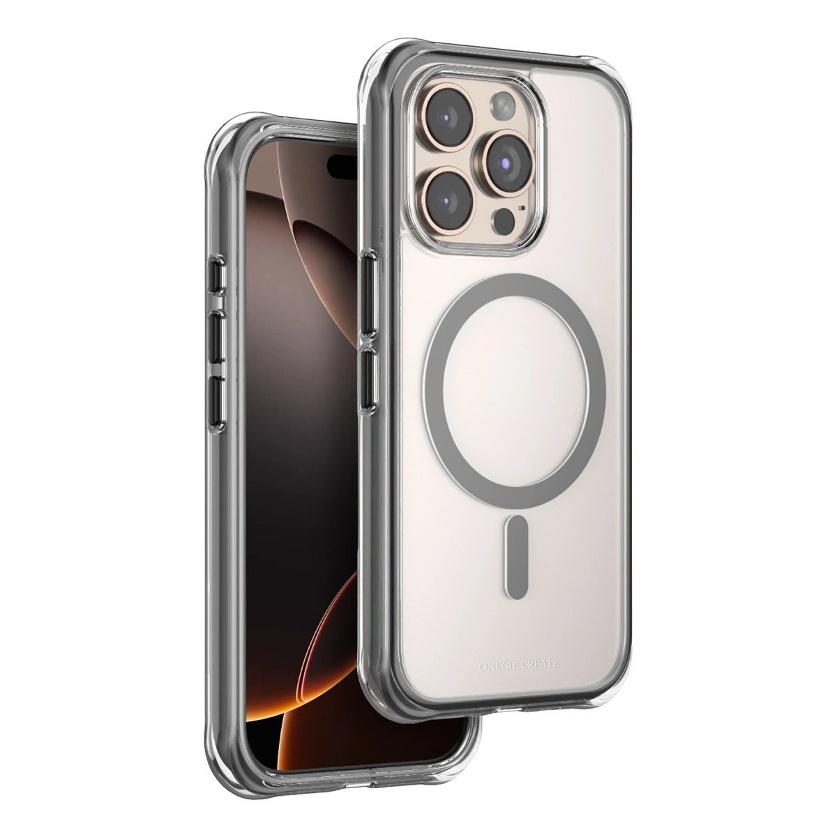 Onegif Apple İphone 15 Pro Max Hulk Magsafe Kapak - Siyah
