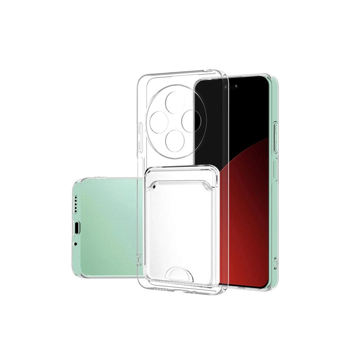 Xiaomi Redmi 14c Kılıf Kart Şeffaf Silikon - Şeffaf Xiaomi Redmi 14c Kılıf Kart Şeffaf Silikon - Şeffaf