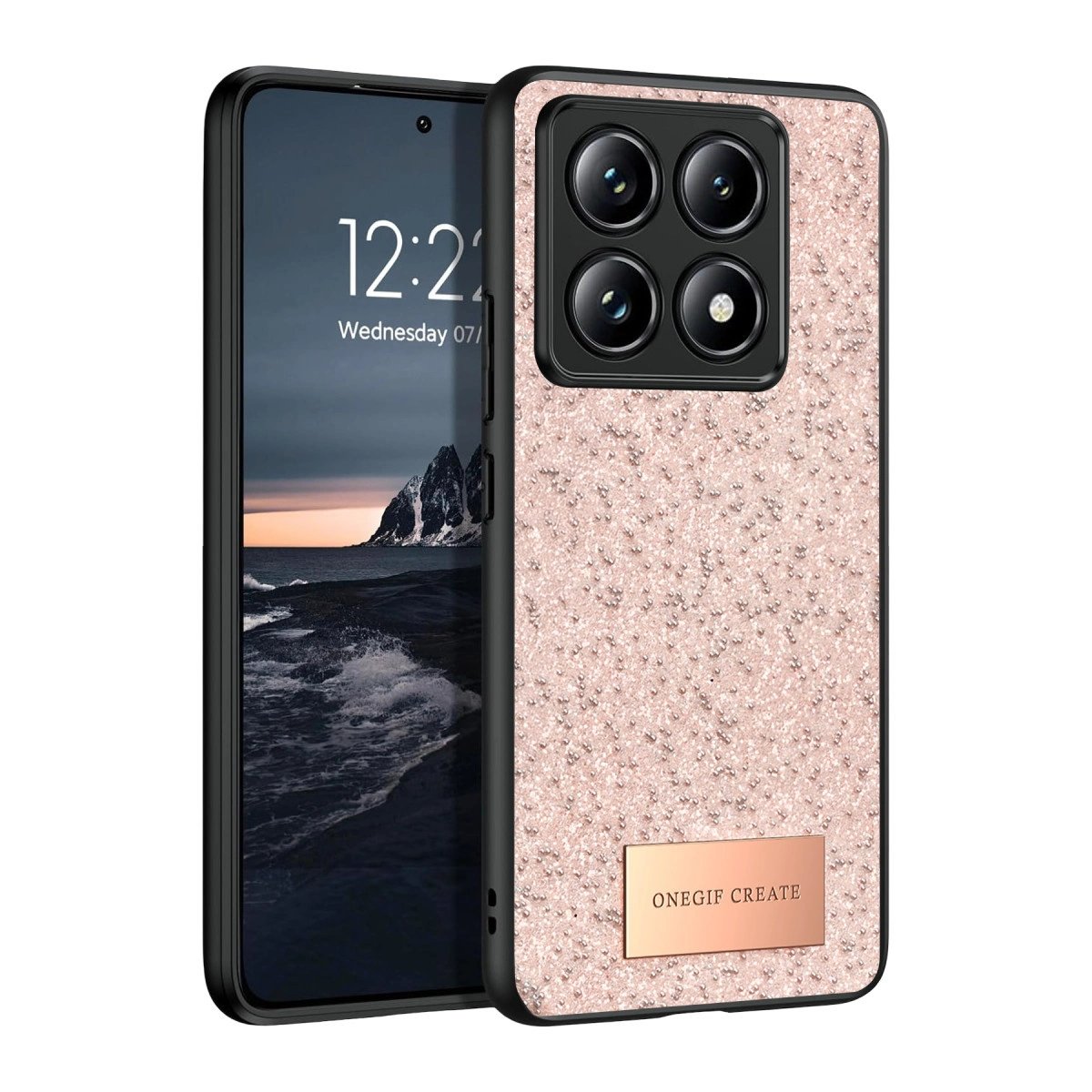 Onegif Xiaomi Mi 14t Pro Bright Simli Kapak - Pembe Onegif Xiaomi Mi 14t Pro Bright Simli Kapak - Pembe