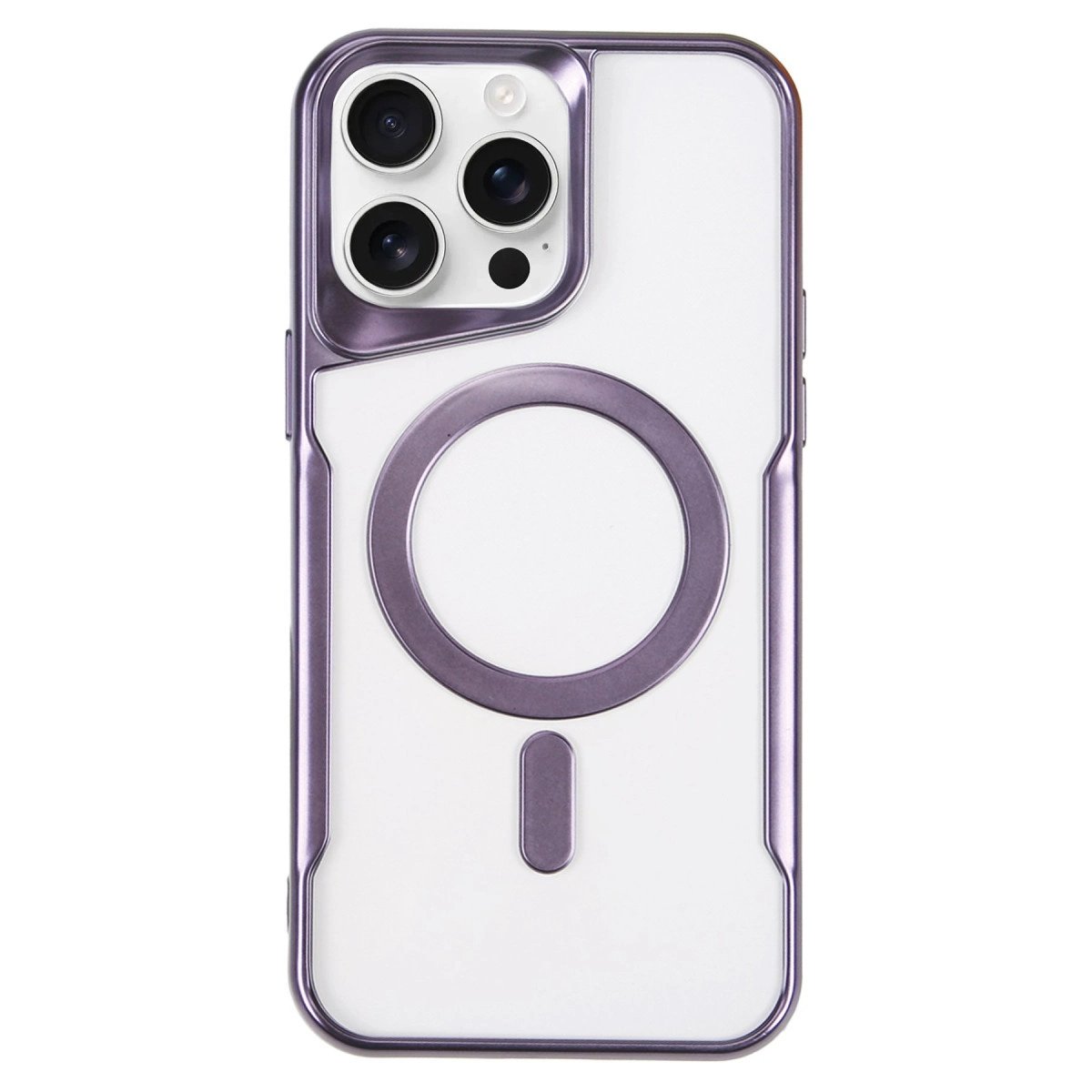 İphone 16 Pro Kılıf Boyi Magsafe Silikon Kapak - Derin Mor İphone 16 Pro Kılıf Boyi Magsafe Silikon Kapak - Derin Mor
