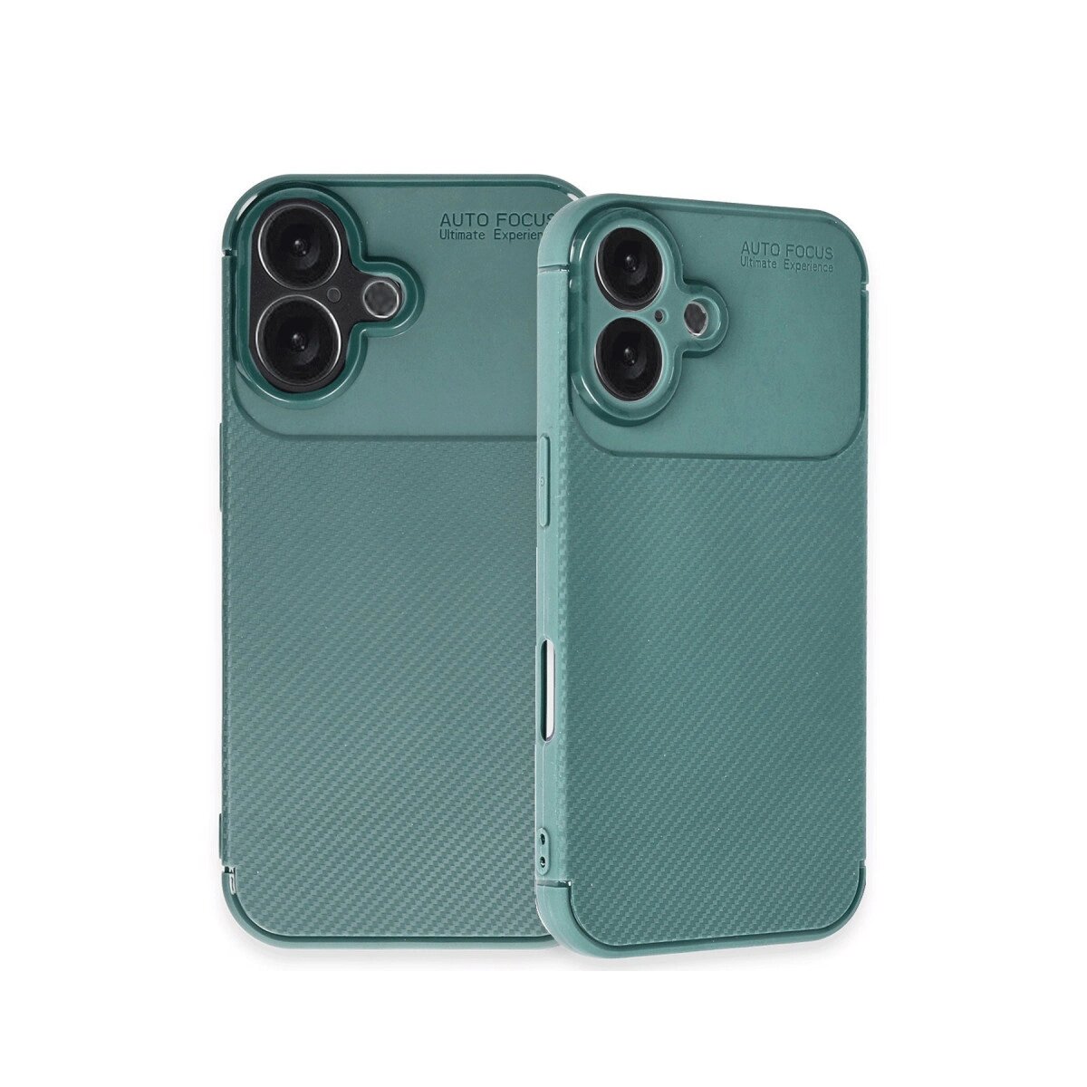 İphone 16 Plus Kılıf Auto Focus Karbon Kapak - Koyu Yeşil İphone 16 Plus Kılıf Auto Focus Karbon Kapak - Koyu Yeşil