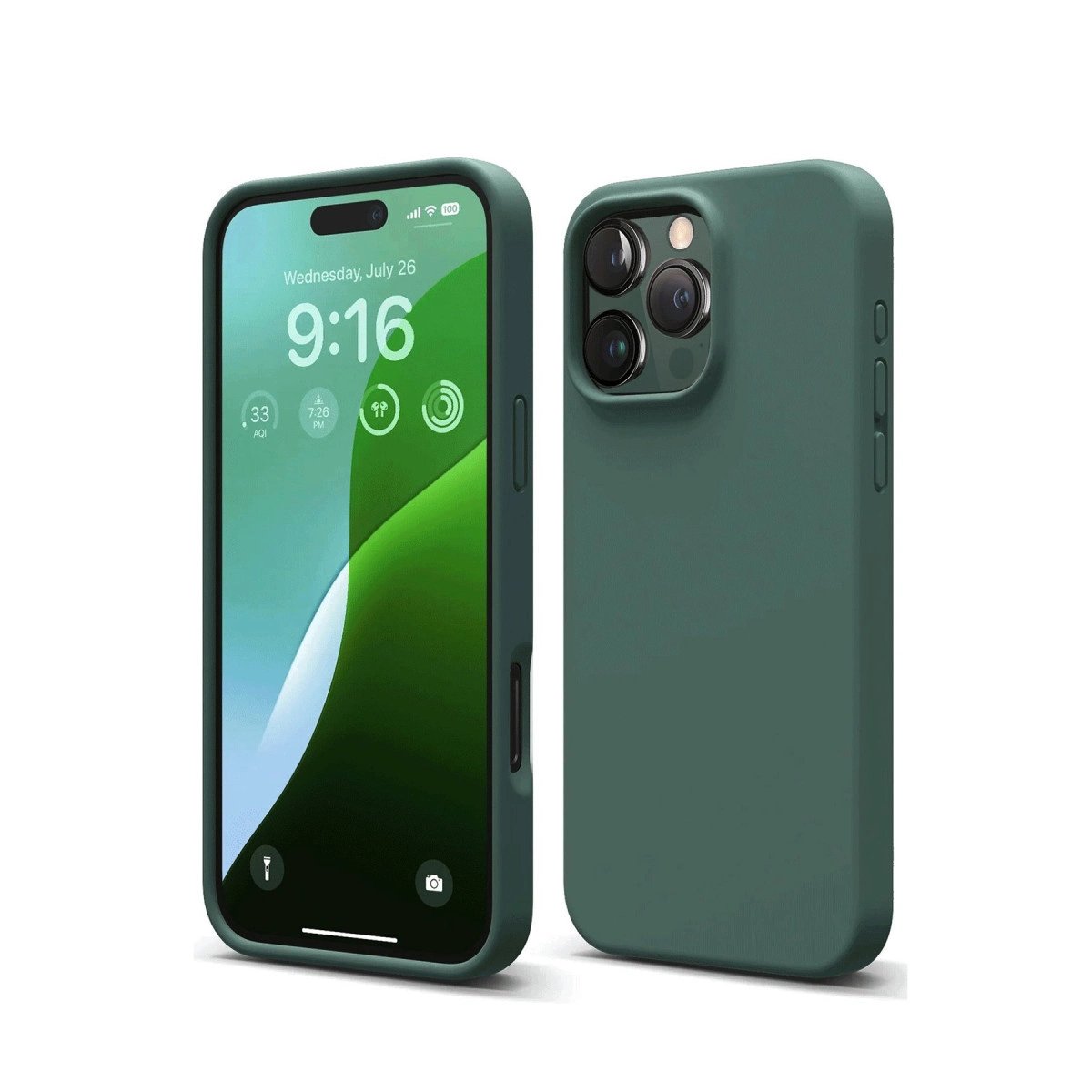 İphone 16 Pro Max Kılıf First Silikon - Koyu Yeşil İphone 16 Pro Max Kılıf First Silikon - Koyu Yeşil