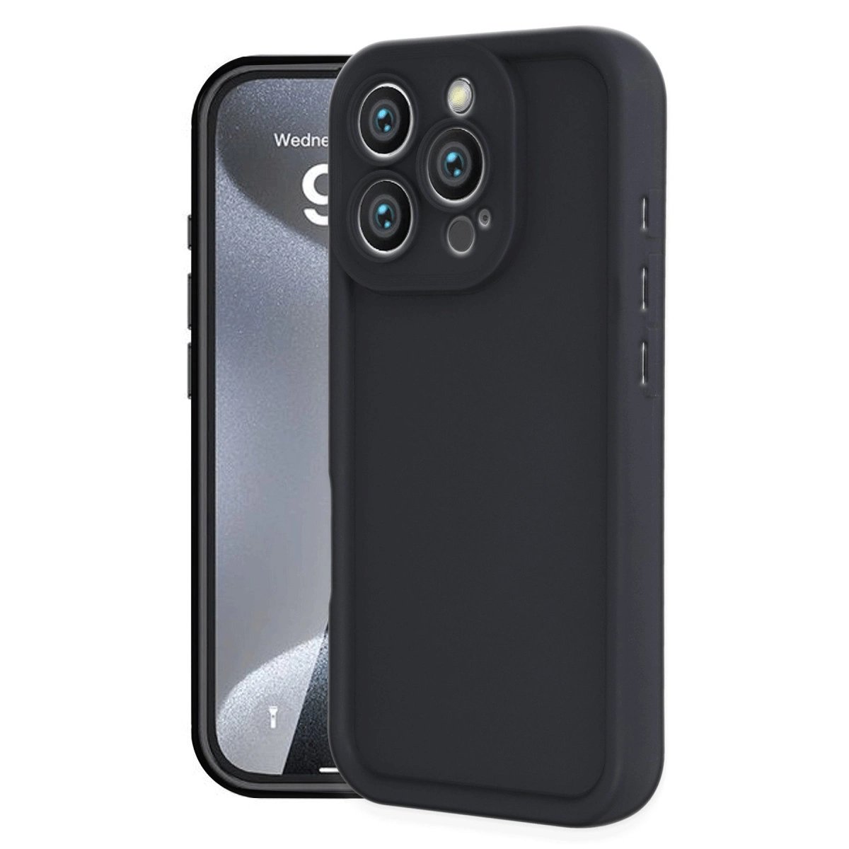 İphone 16 Pro Kılıf Viera Silikon - Siyah