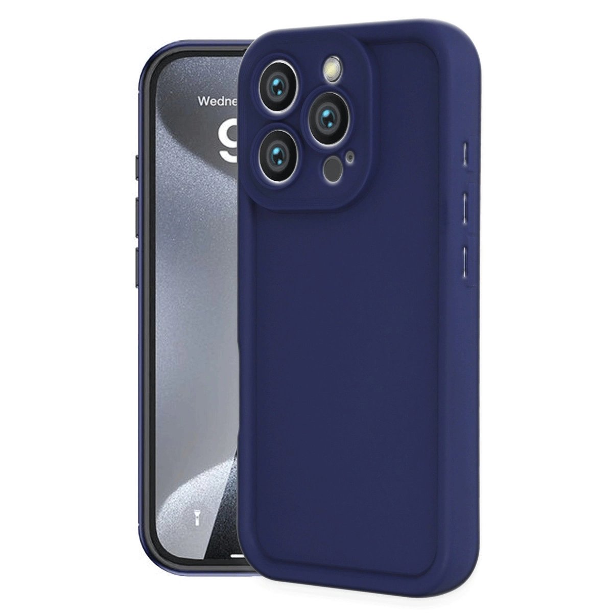 İphone 16 Pro Kılıf Viera Silikon - Lacivert