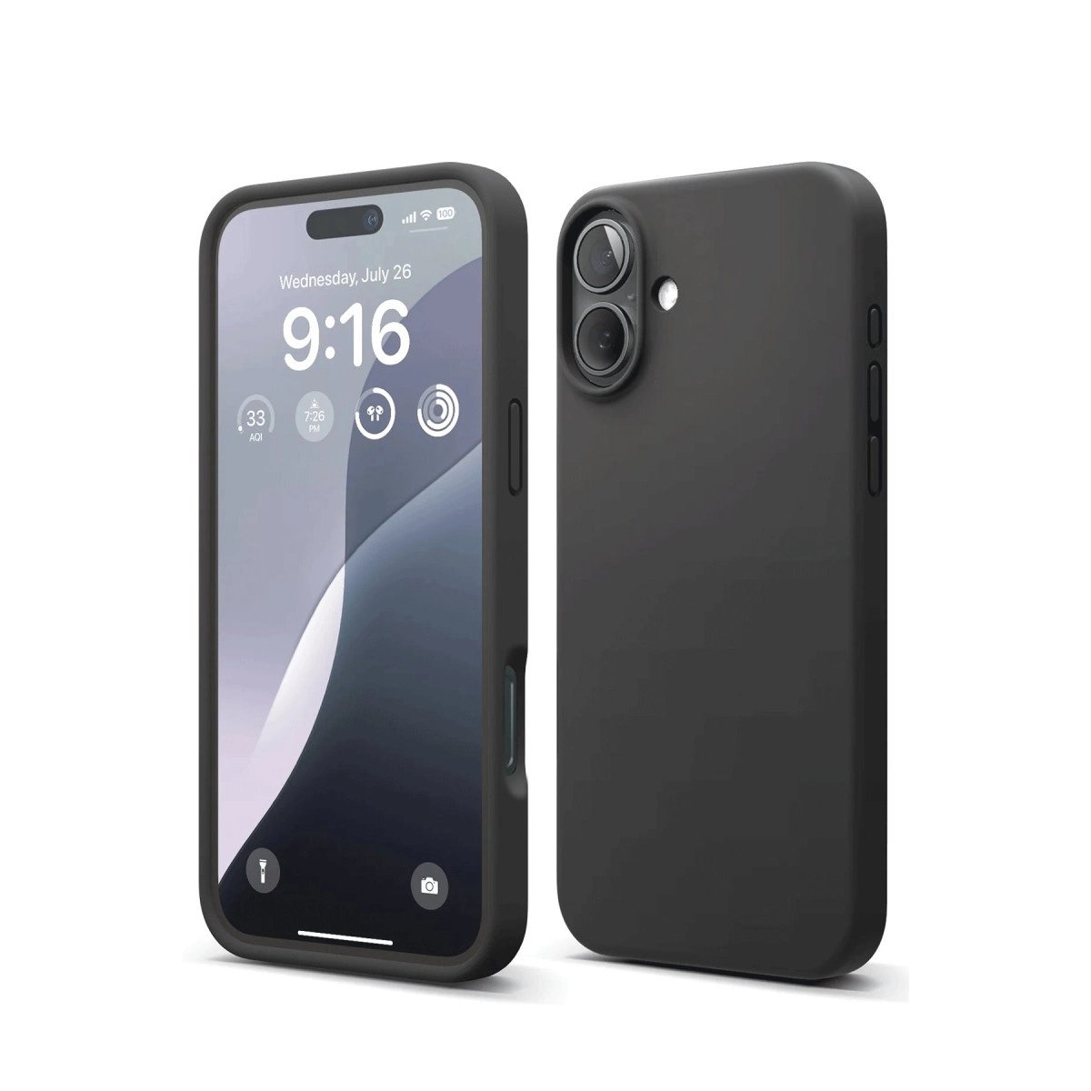 İphone 16 Plus Kılıf Nano İçi Kadife Silikon - Siyah İphone 16 Plus Kılıf Nano İçi Kadife Silikon - Siyah