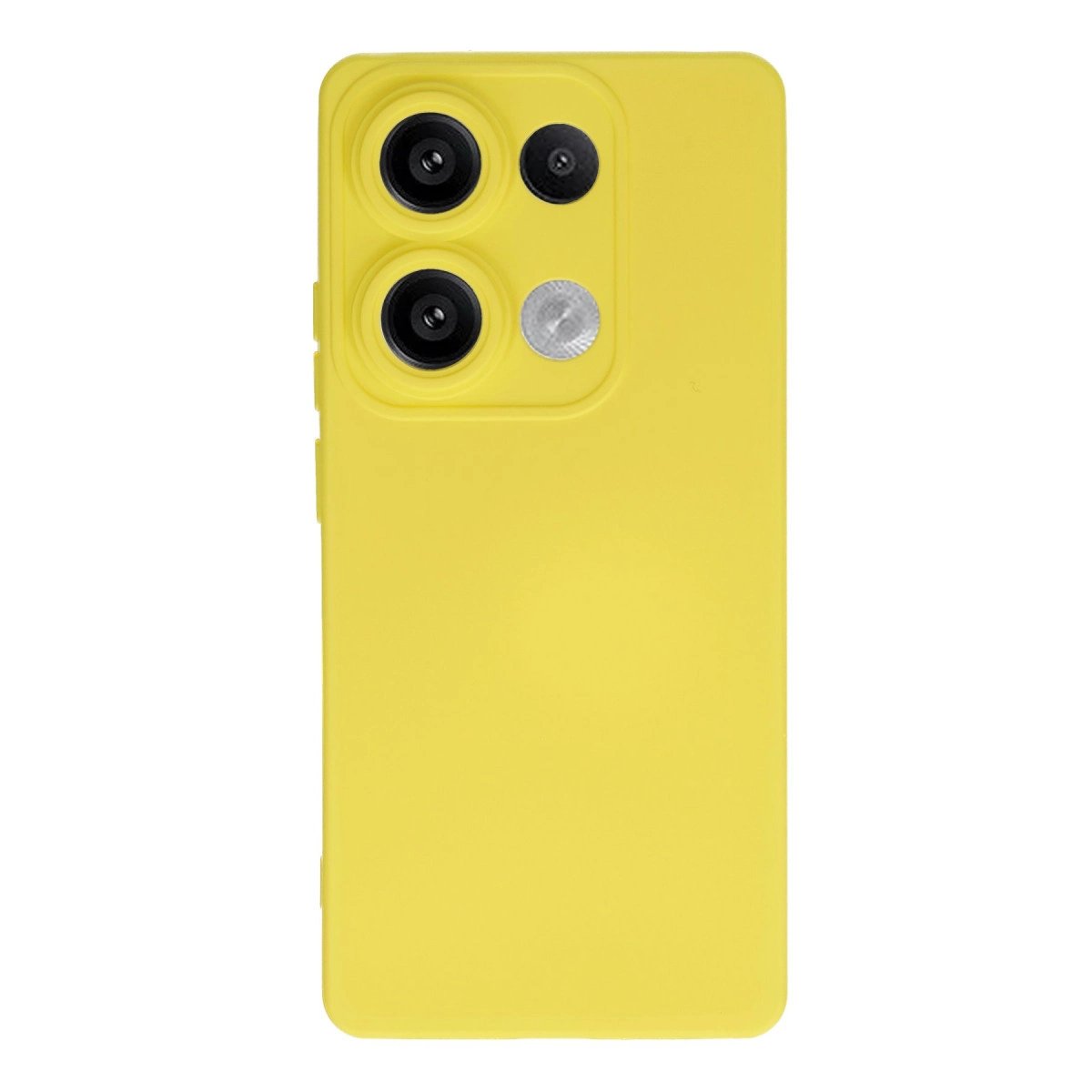 Xiaomi Redmi Note 13 Pro 4g Kılıf Nano İçi Kadife Silikon - Sarı Xiaomi Redmi Note 13 Pro 4g Kılıf Nano İçi Kadife Silikon - Sarı