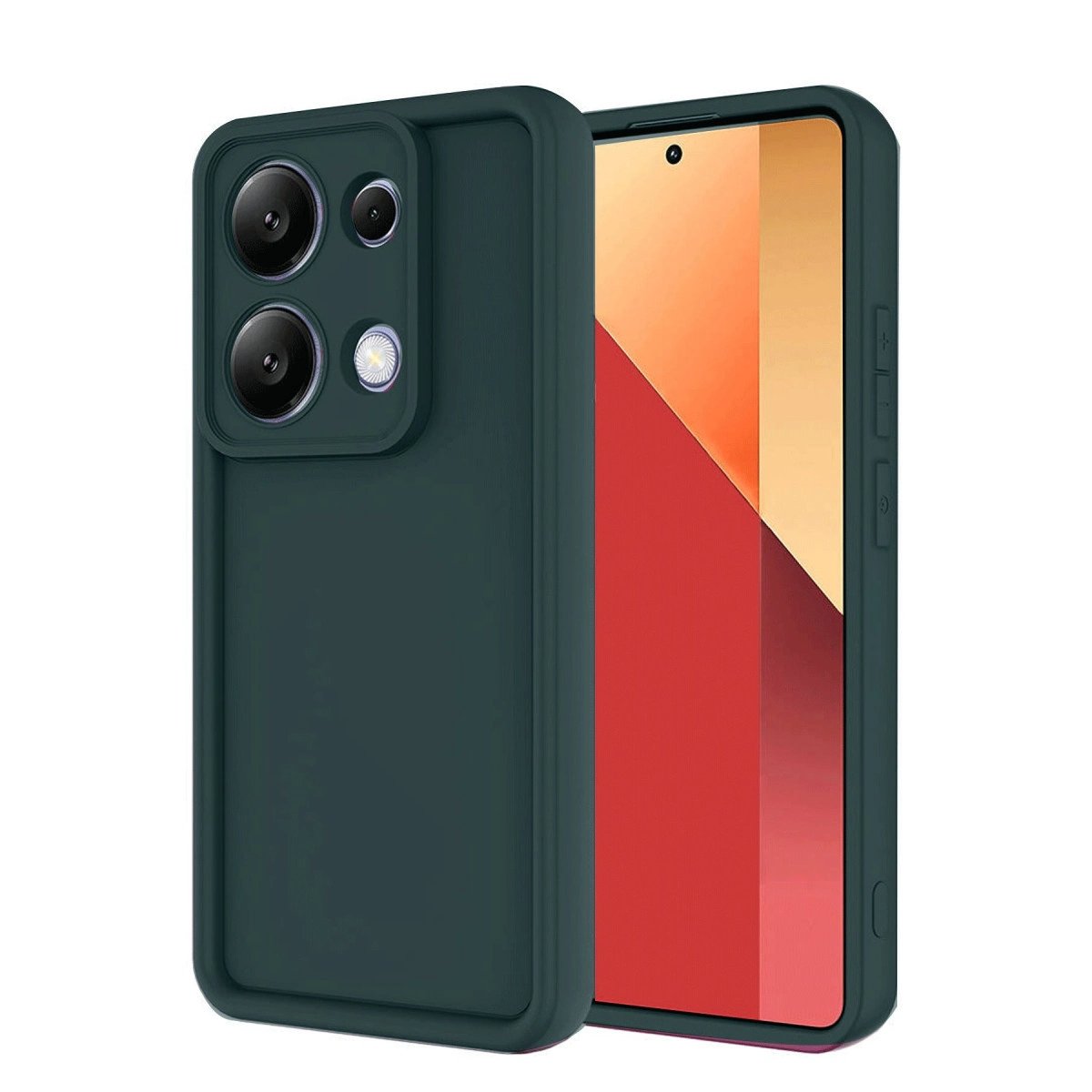 Xiaomi Redmi Note 13 Pro 4g Kılıf Viera Silikon - Koyu Yeşil Xiaomi Redmi Note 13 Pro 4g Kılıf Viera Silikon - Koyu Yeşil