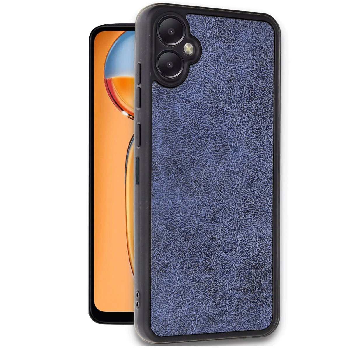 Samsung Galaxy A06 Kılıf Aras Deri Kapak - Lacivert Samsung Galaxy A06 Kılıf Aras Deri Kapak - Lacivert