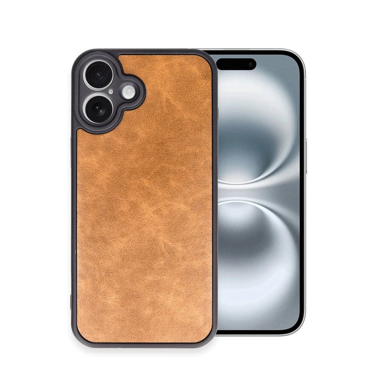 İphone 16 Plus Kılıf Aras Deri Kapak - Taba İphone 16 Plus Kılıf Aras Deri Kapak - Taba
