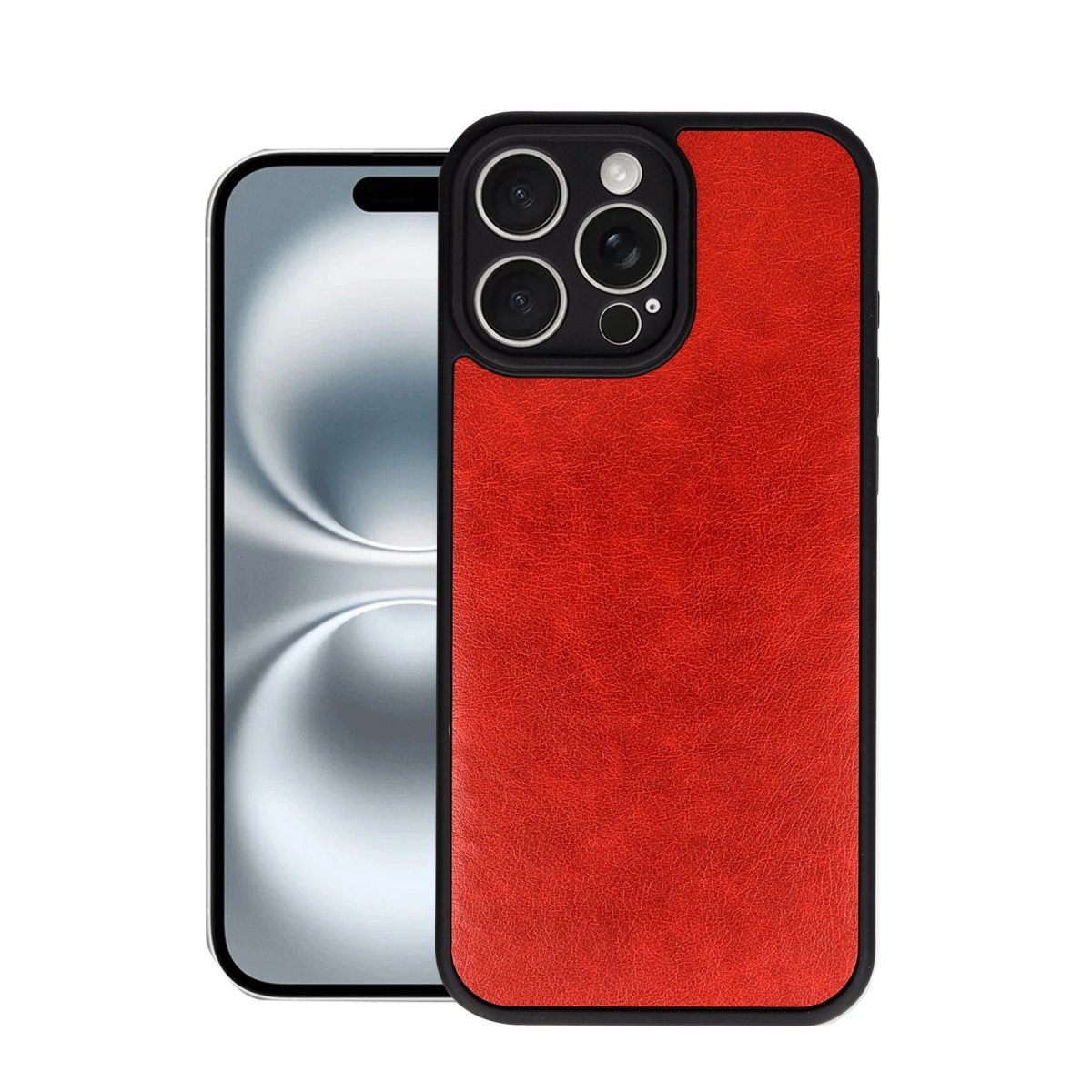 İphone 16 Pro Max Kılıf Aras Deri Kapak - Kırmızı İphone 16 Pro Max Kılıf Aras Deri Kapak - Kırmızı