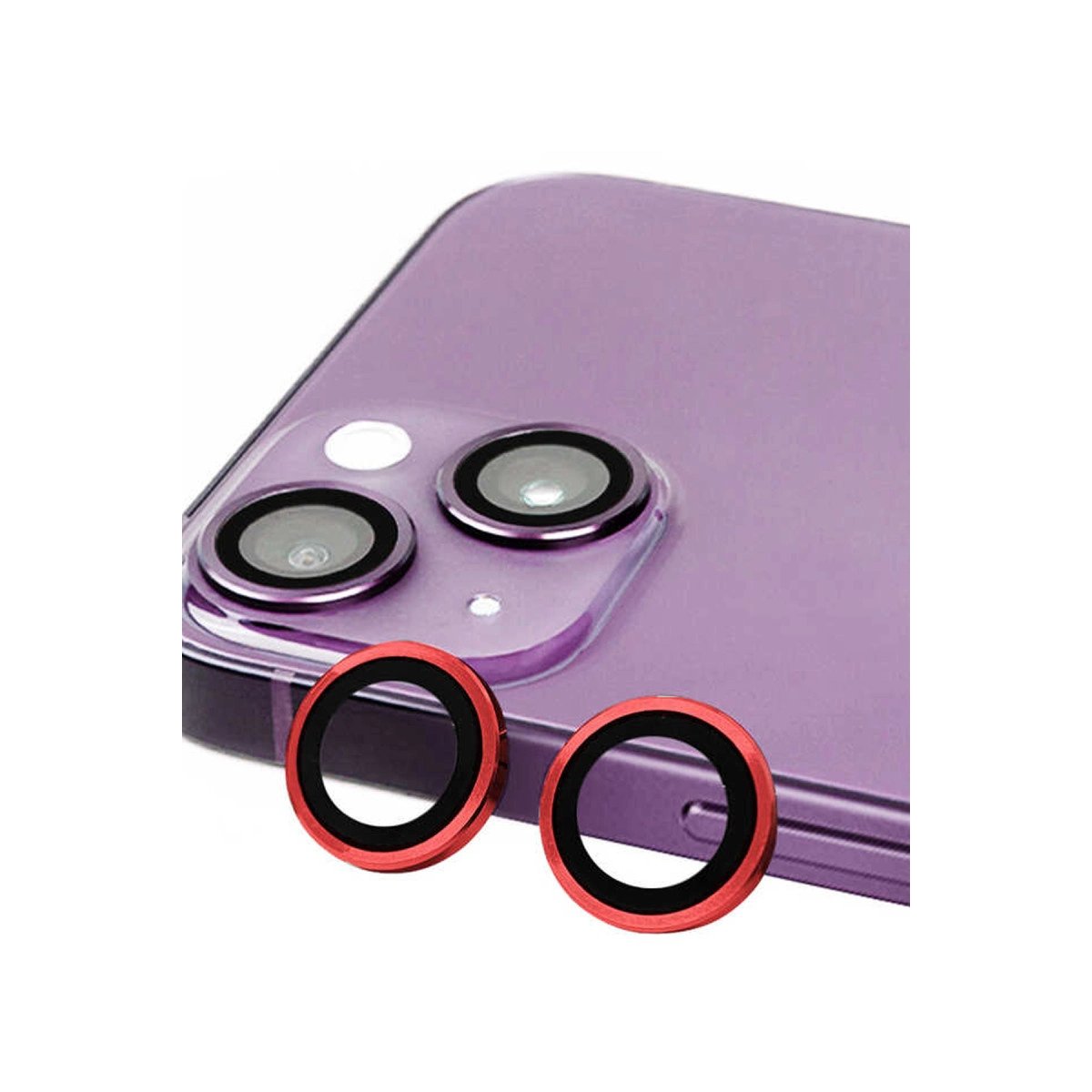 İphone 13 Raze Metal Kamera Lens - Kırmızı İphone 13 Raze Metal Kamera Lens - Kırmızı