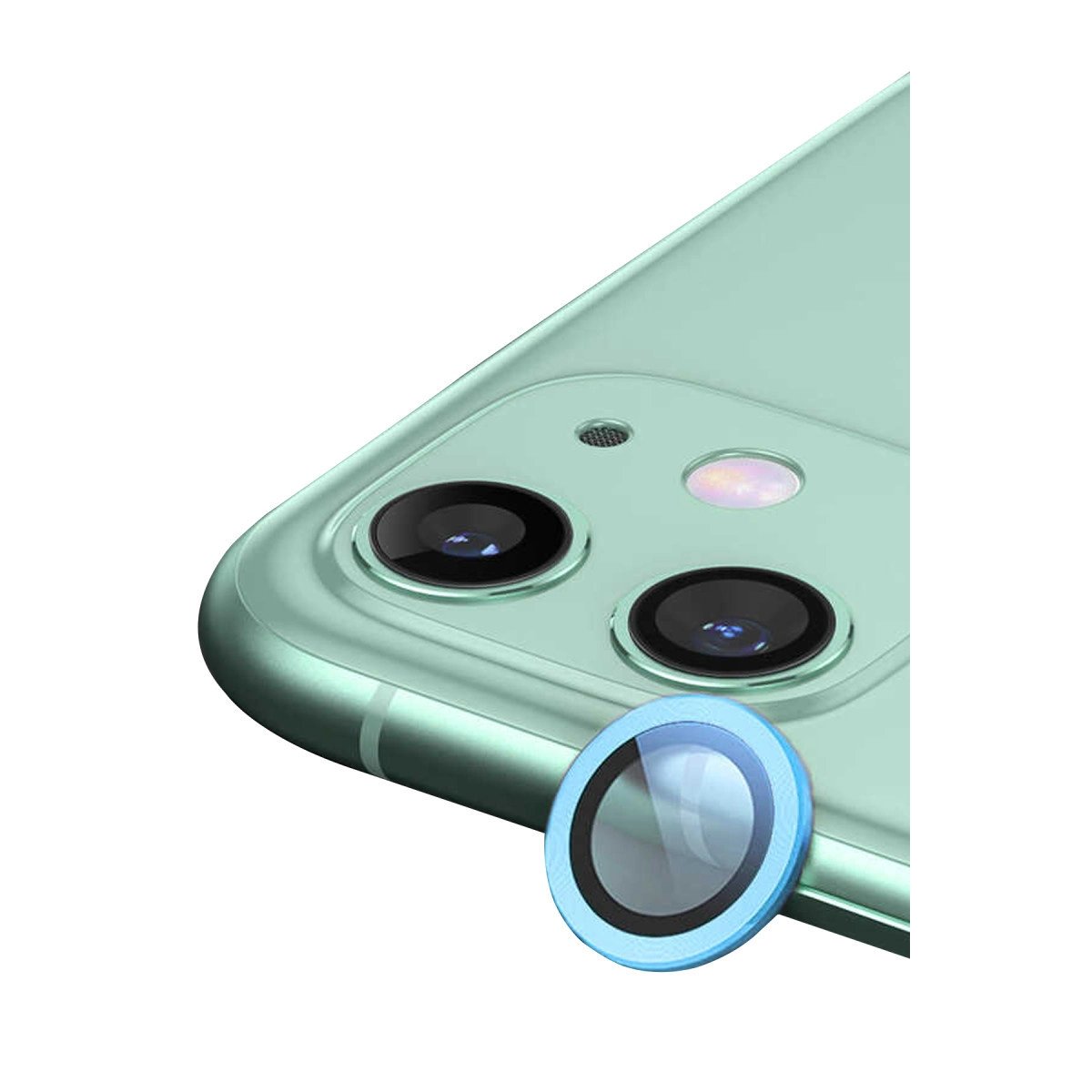 İphone 11 Raze Metal Kamera Lens - Mavi İphone 11 Raze Metal Kamera Lens - Mavi