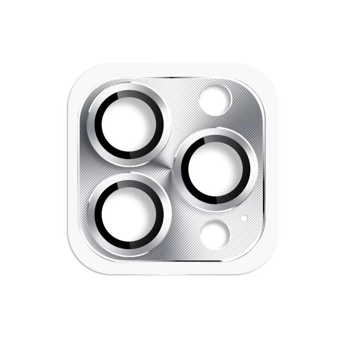 İphone 16 Pro Max Pers Alüminyum Kamera Lens - Gümüş